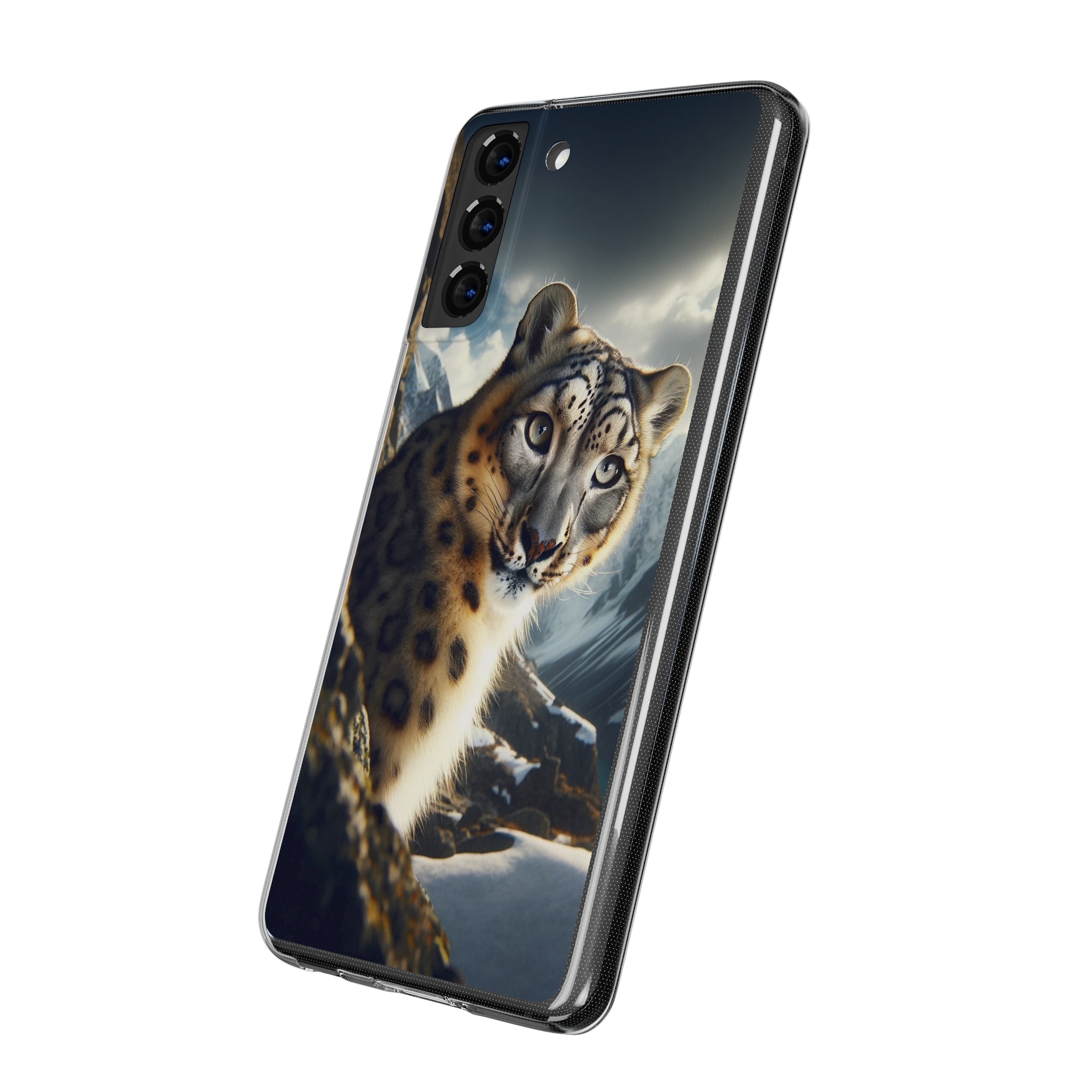 Snow Leopard - Soft Phone Case