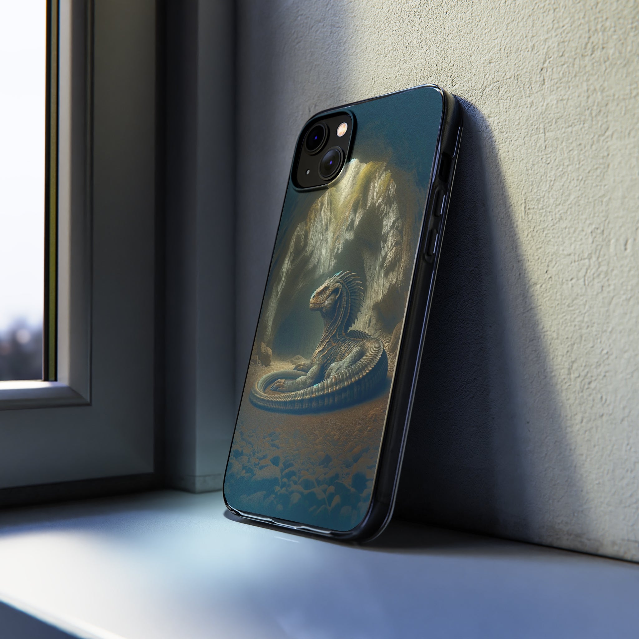 Basilisk in a cave - Soft Phone Case