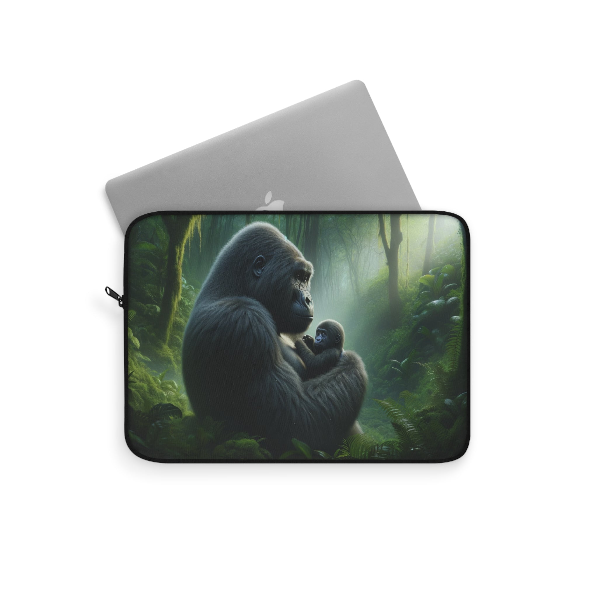 Gorilla mom and child - Laptop Sleeve