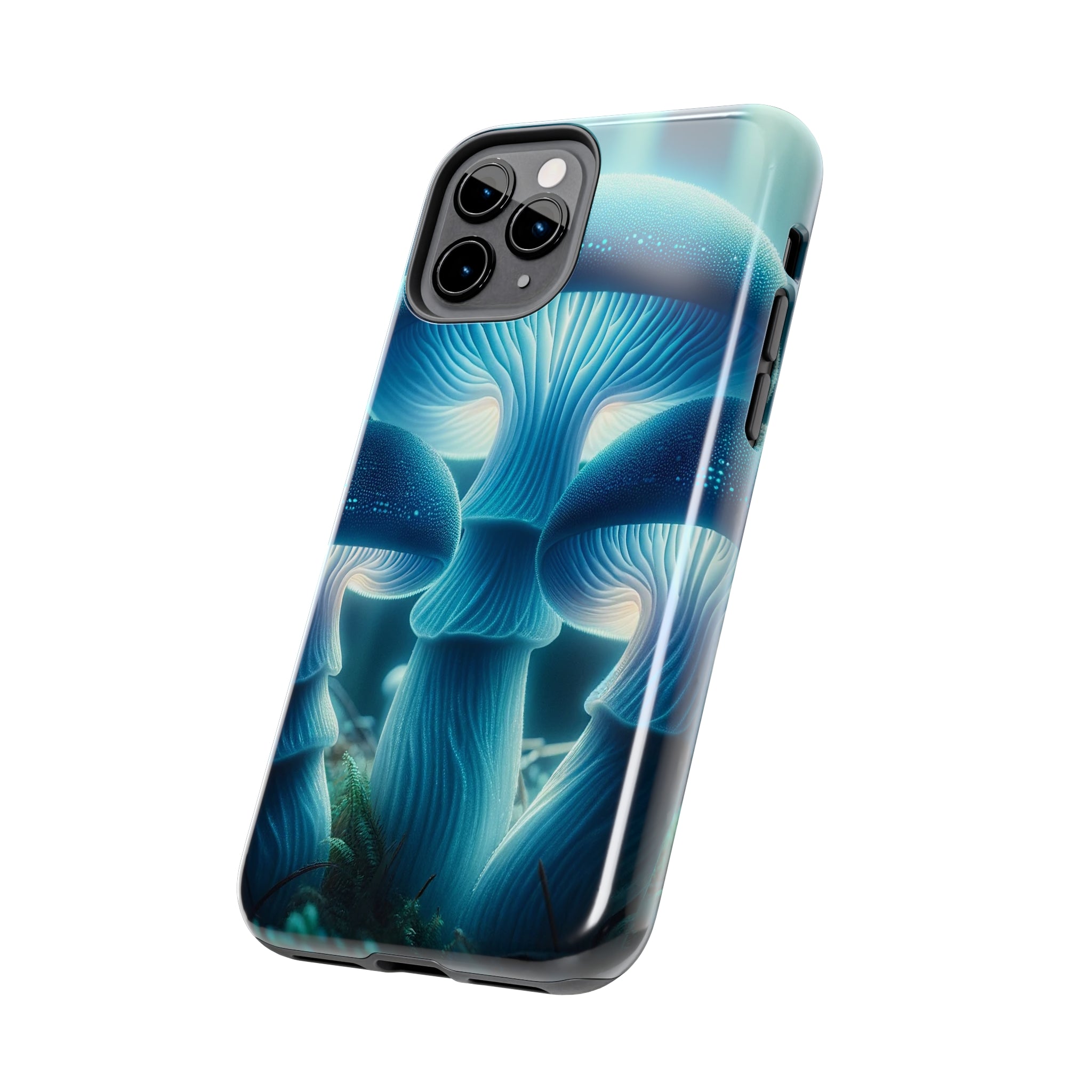 Blue Mushrooms - Tough Phone Case