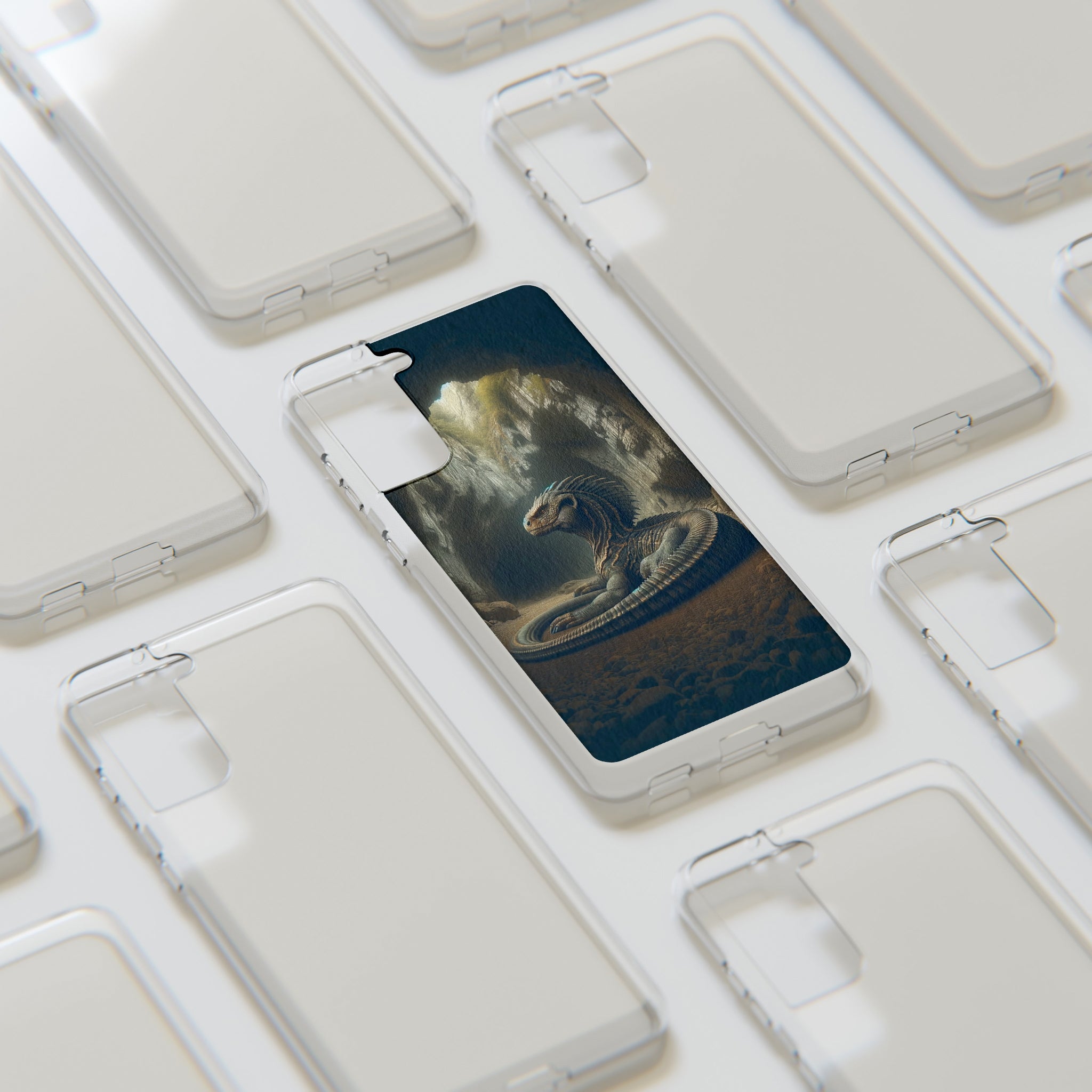 Basilisk in a cave - Soft Phone Case