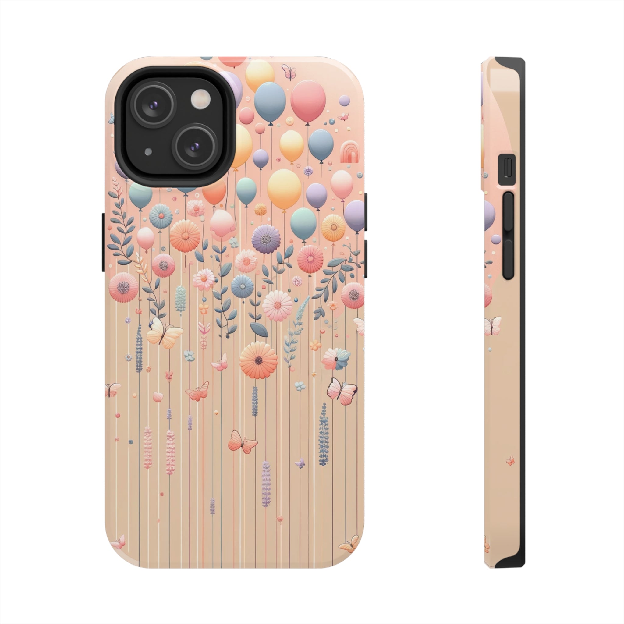 Balloons and flowers - Tough Phone Case