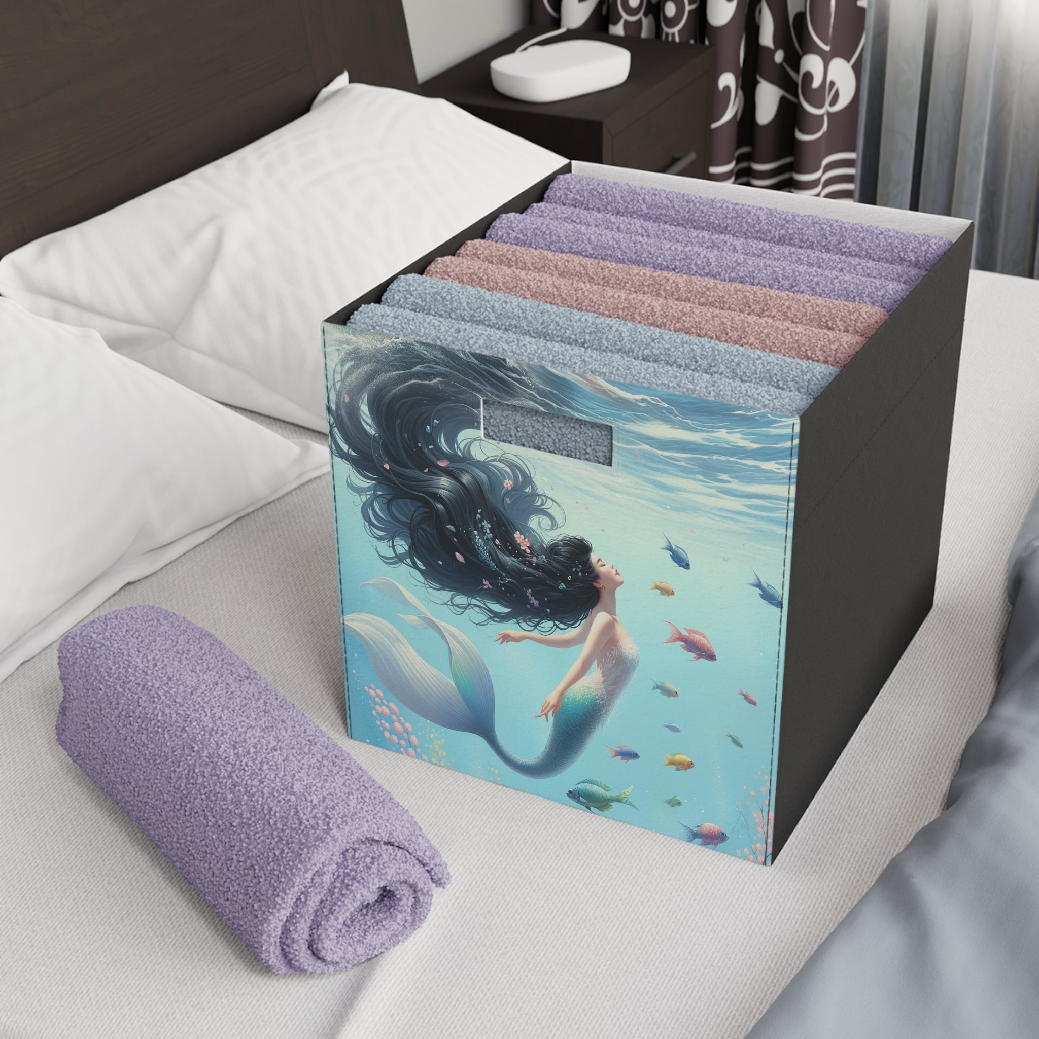 Mermaid with black hair - Storage Box