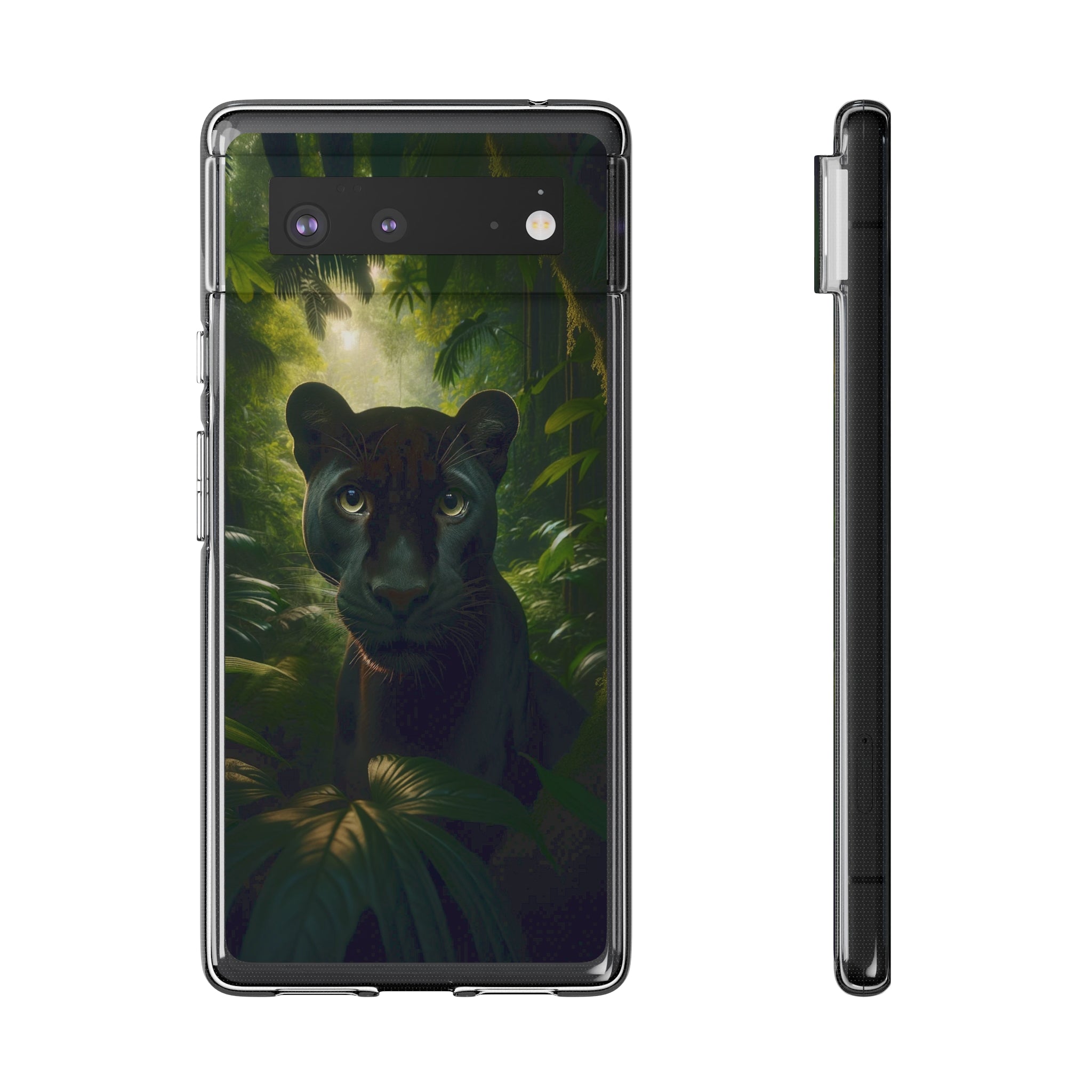 Curious Panther - Soft Phone Case