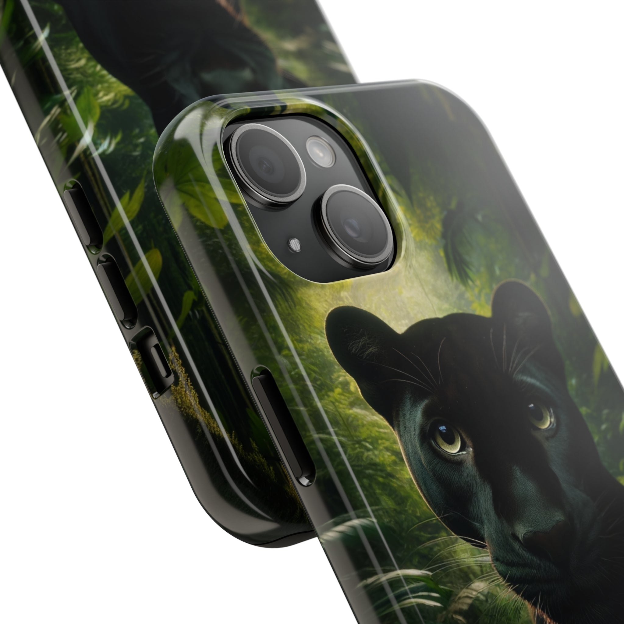 Curious black panther - Tough Phone Case