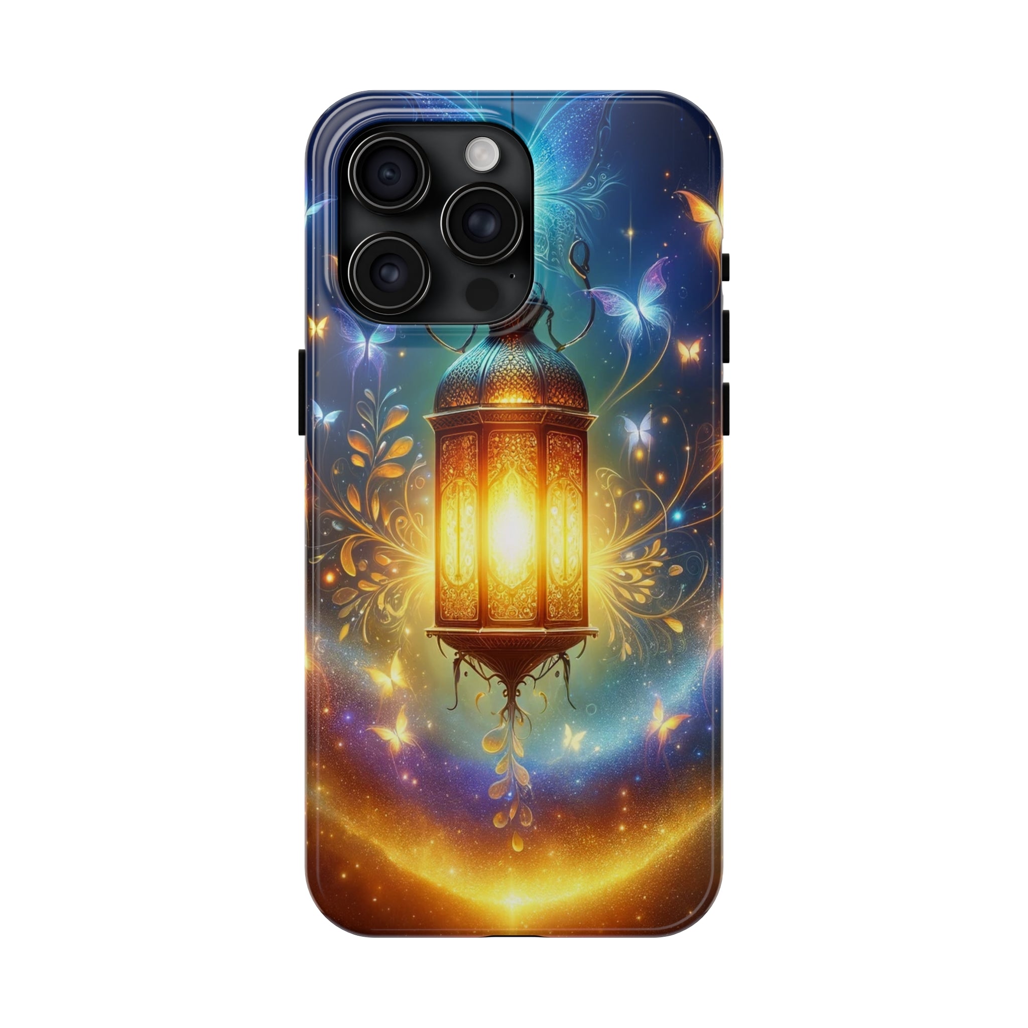 Butterflies around a lamp - Tough Phone Case