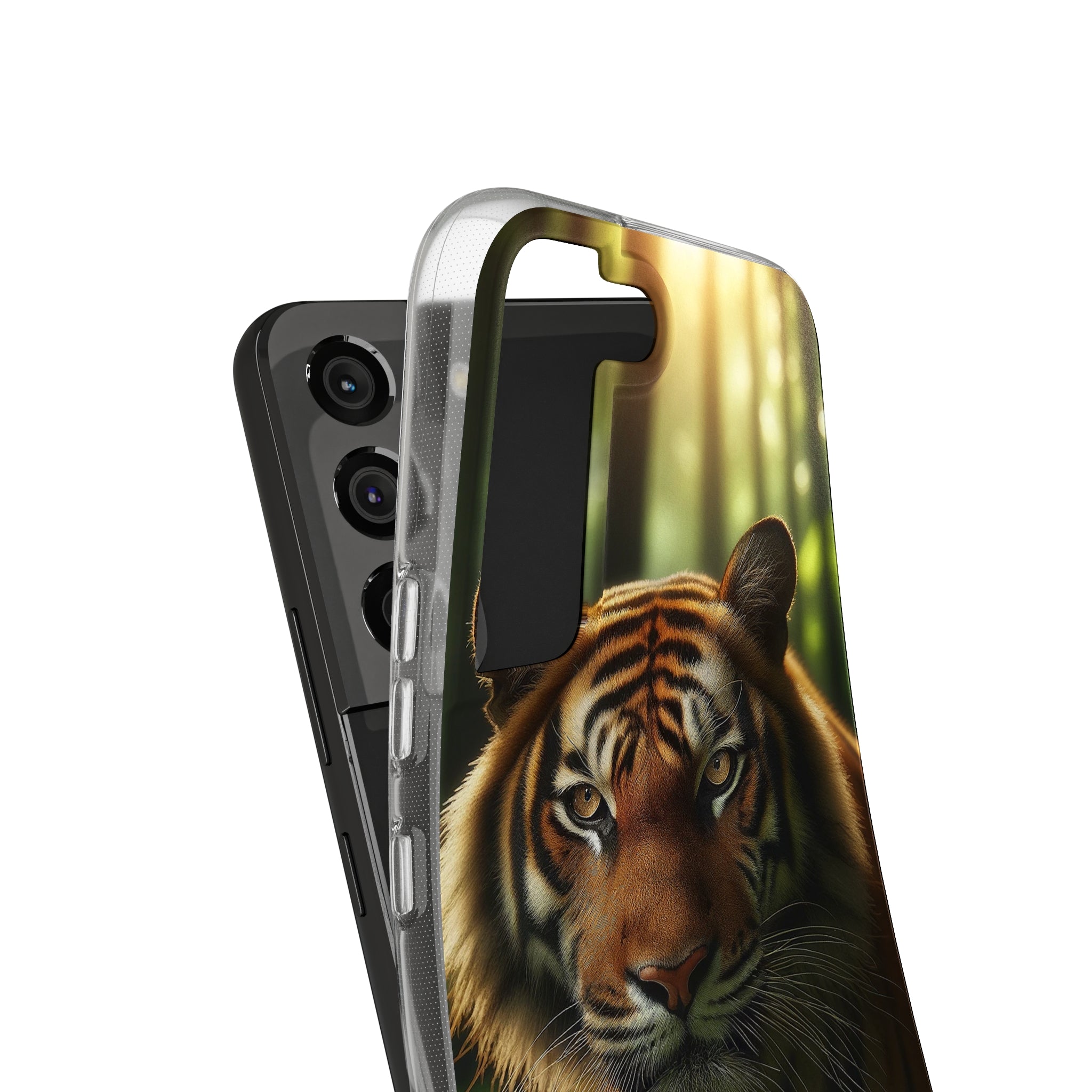 Curious Tiger - Soft Phone Case