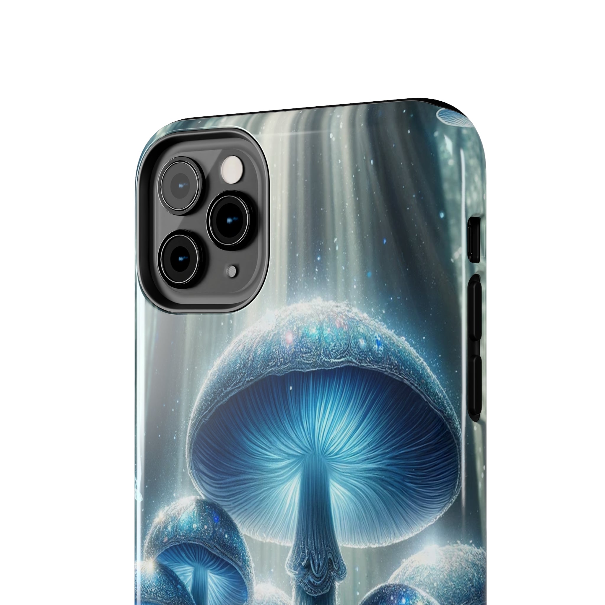 Light blue mushrooms - Tough Phone Case