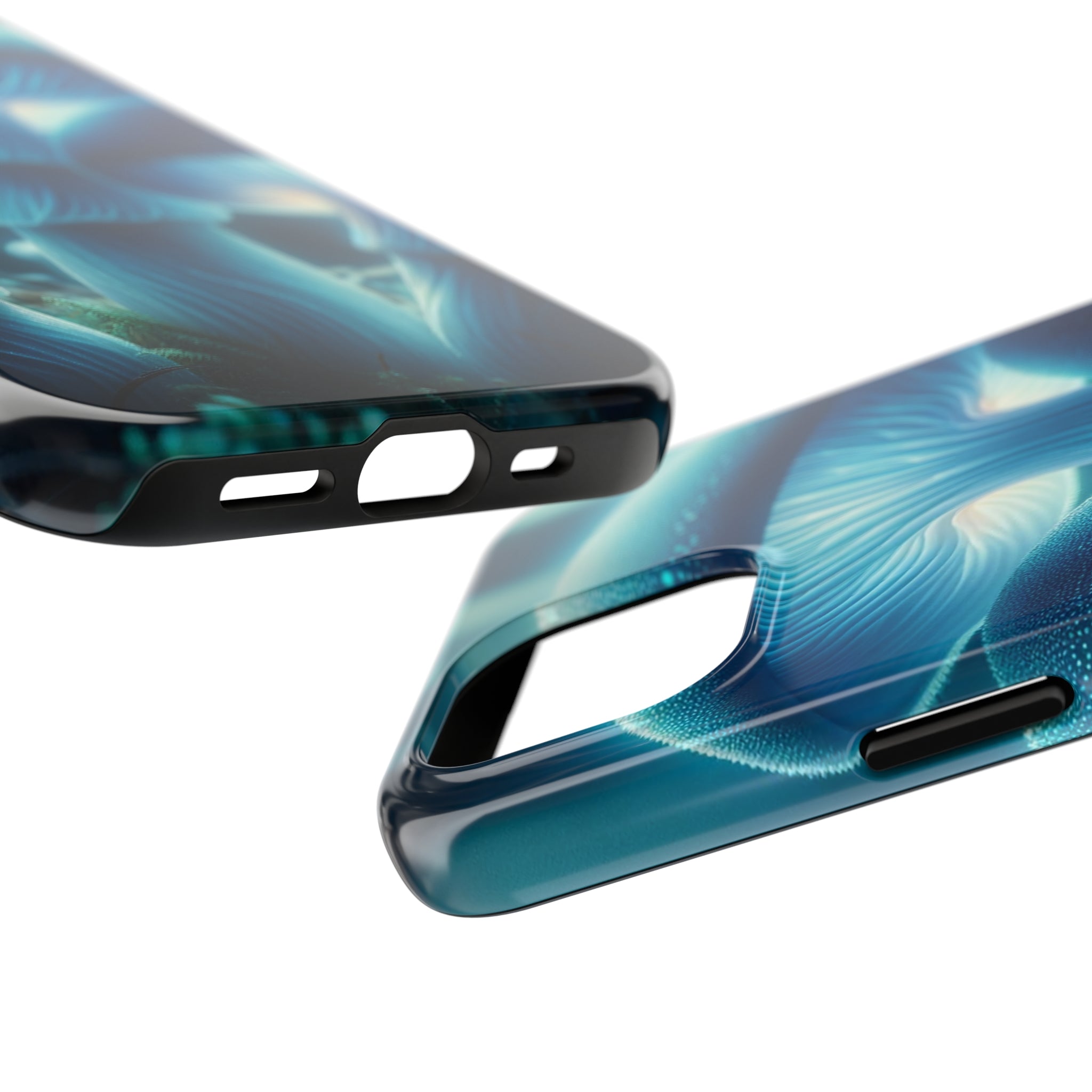 Blue Mushrooms - Tough Phone Case