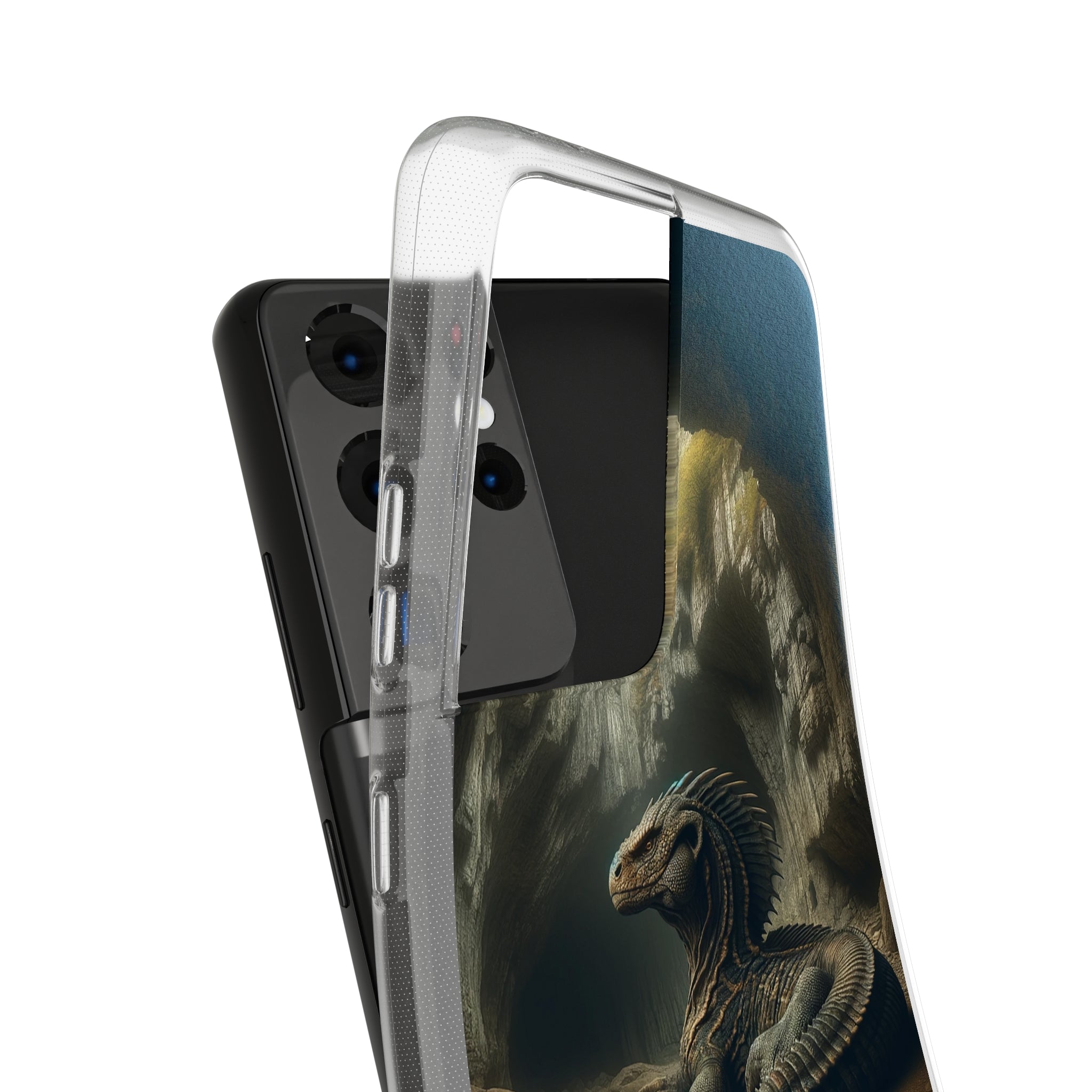 Basilisk in a cave - Soft Phone Case