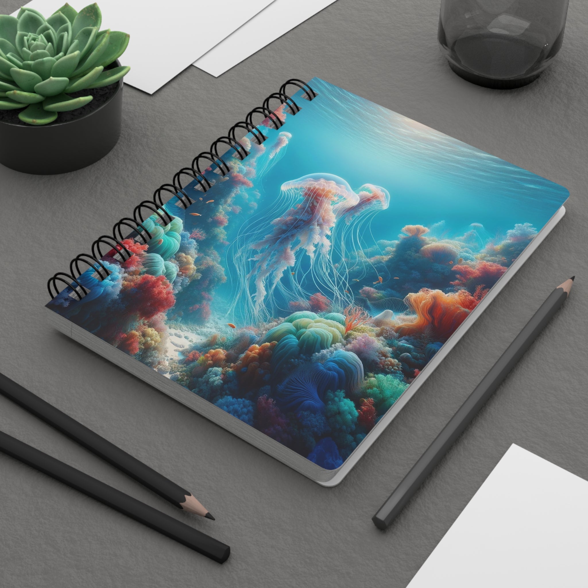 Jellyfish - Spiral Notebook