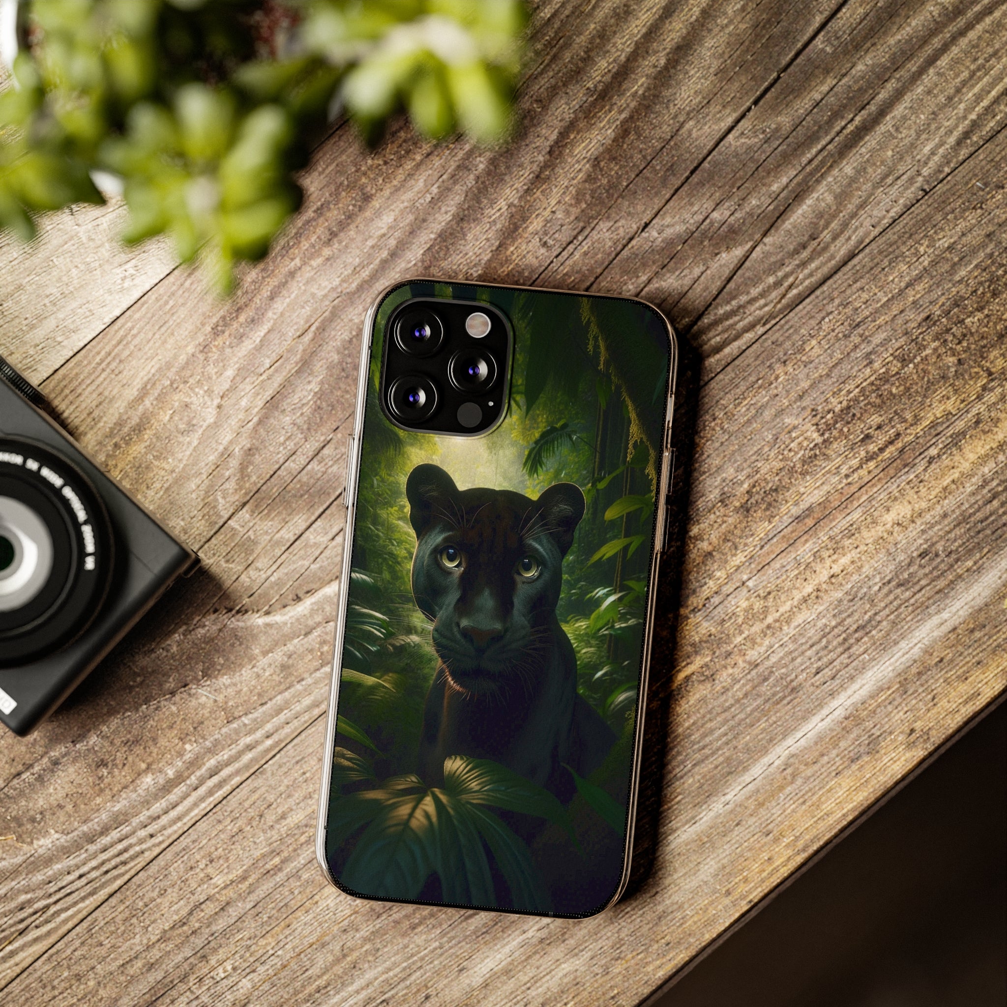 Curious Panther - Soft Phone Case