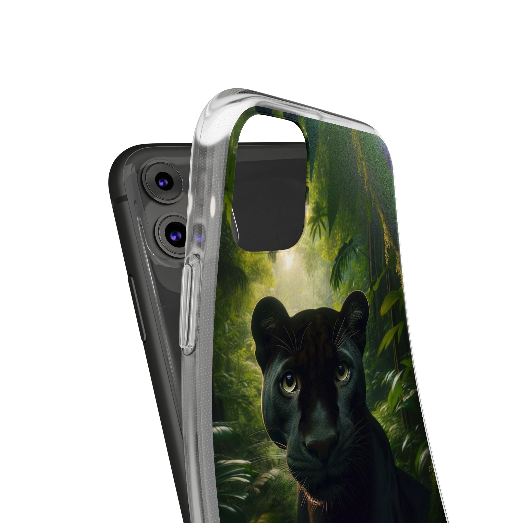 Curious Panther - Soft Phone Case