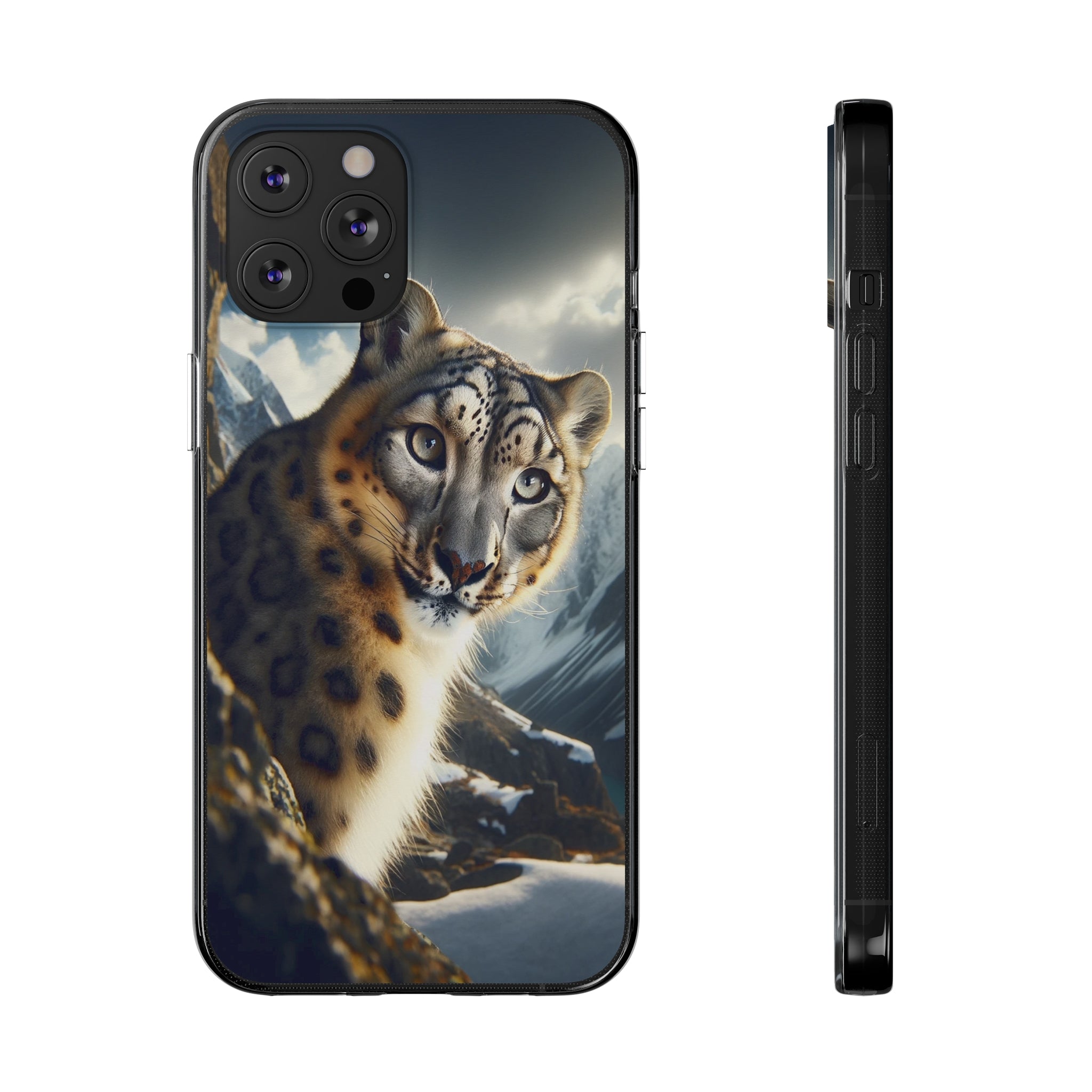 Snow Leopard - Soft Phone Case