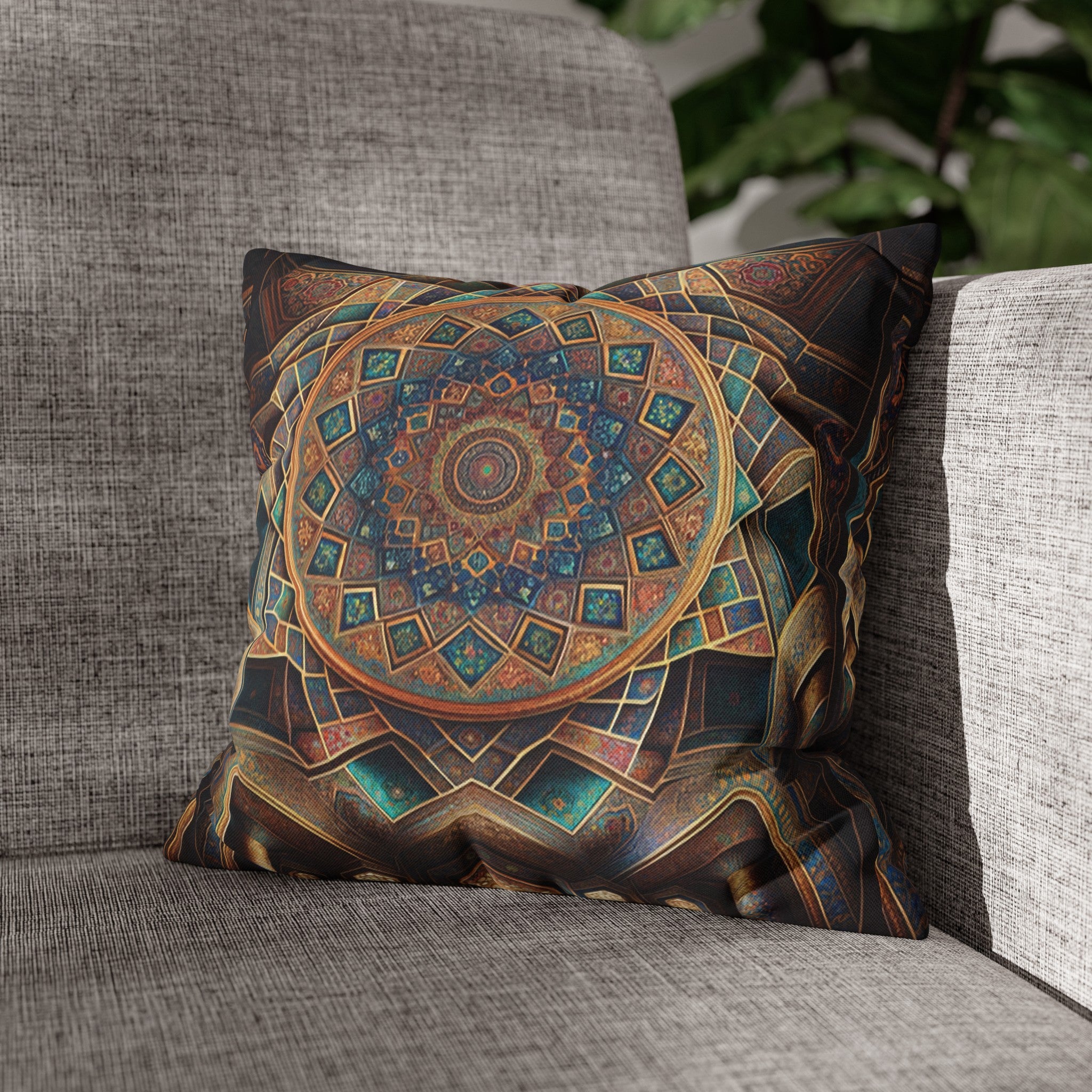 Persian Art 5 - Polyester Square Pillowcase