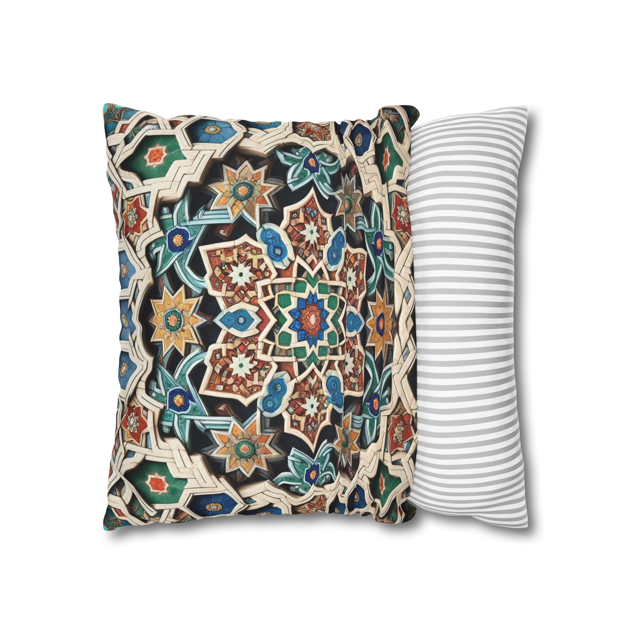 Persian Art 1 - Polyester Square Pillowcase