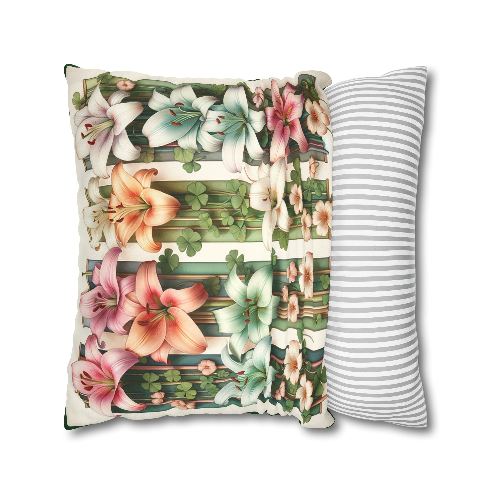 Lilies (1) - Suede Square Pillowcase