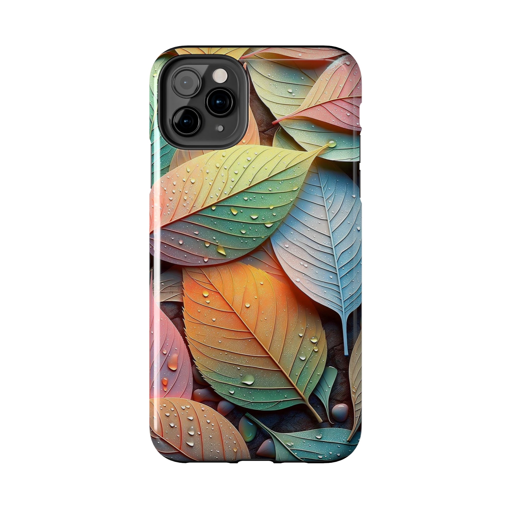 Pastel coloured leaves - Tough Phone Case