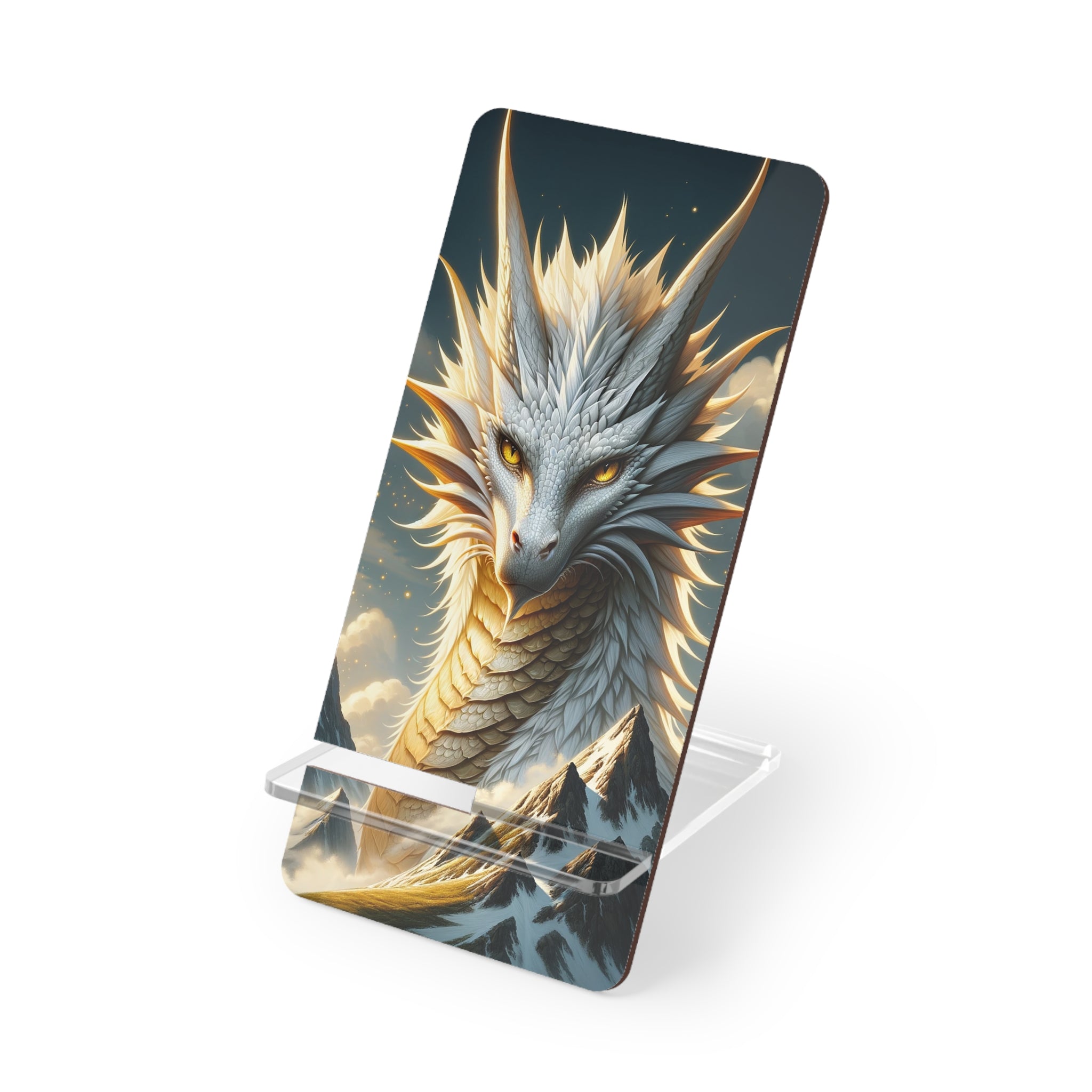 White dragon in the mountains - Smartphone Stand