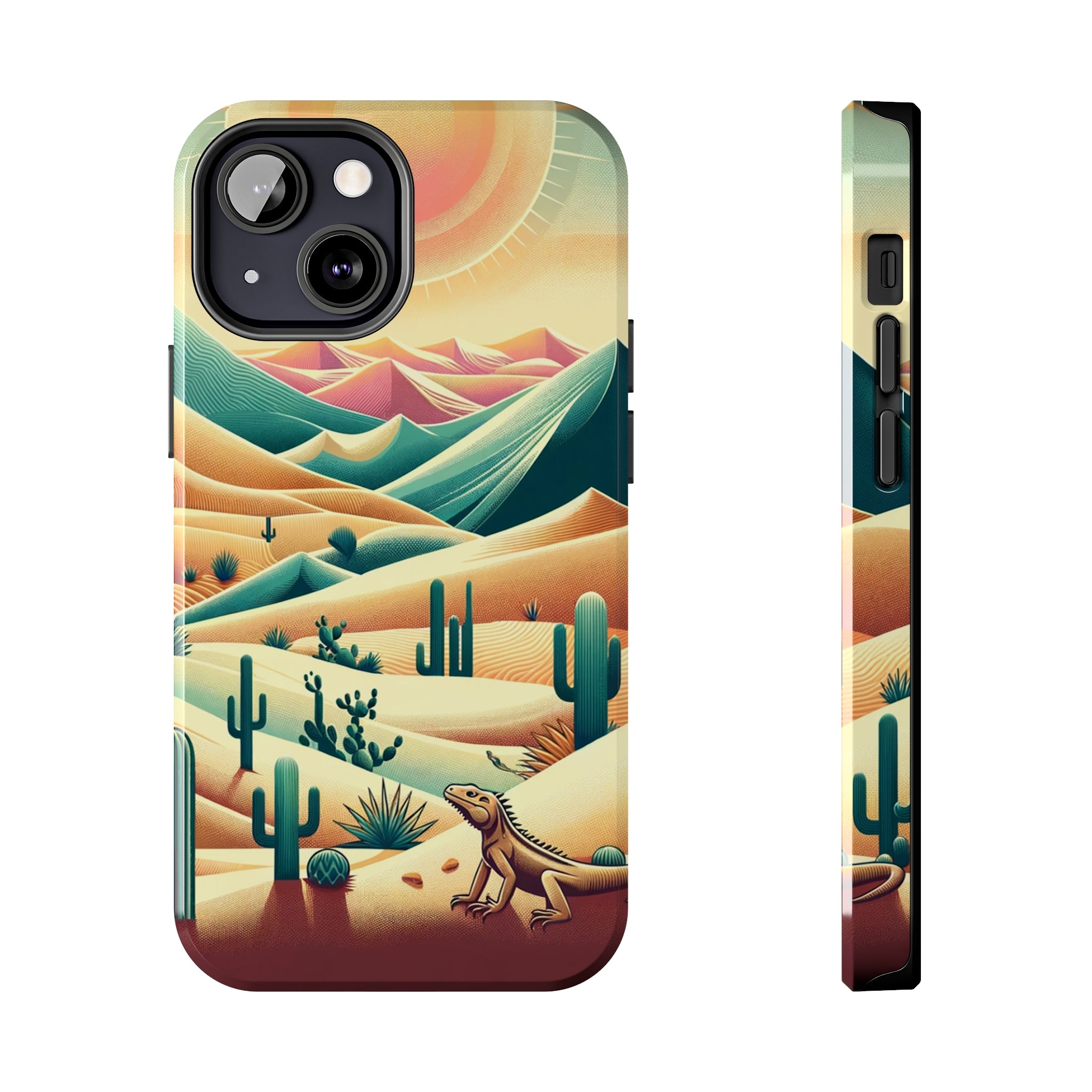 Iguana in the desert - Tough Phone Case