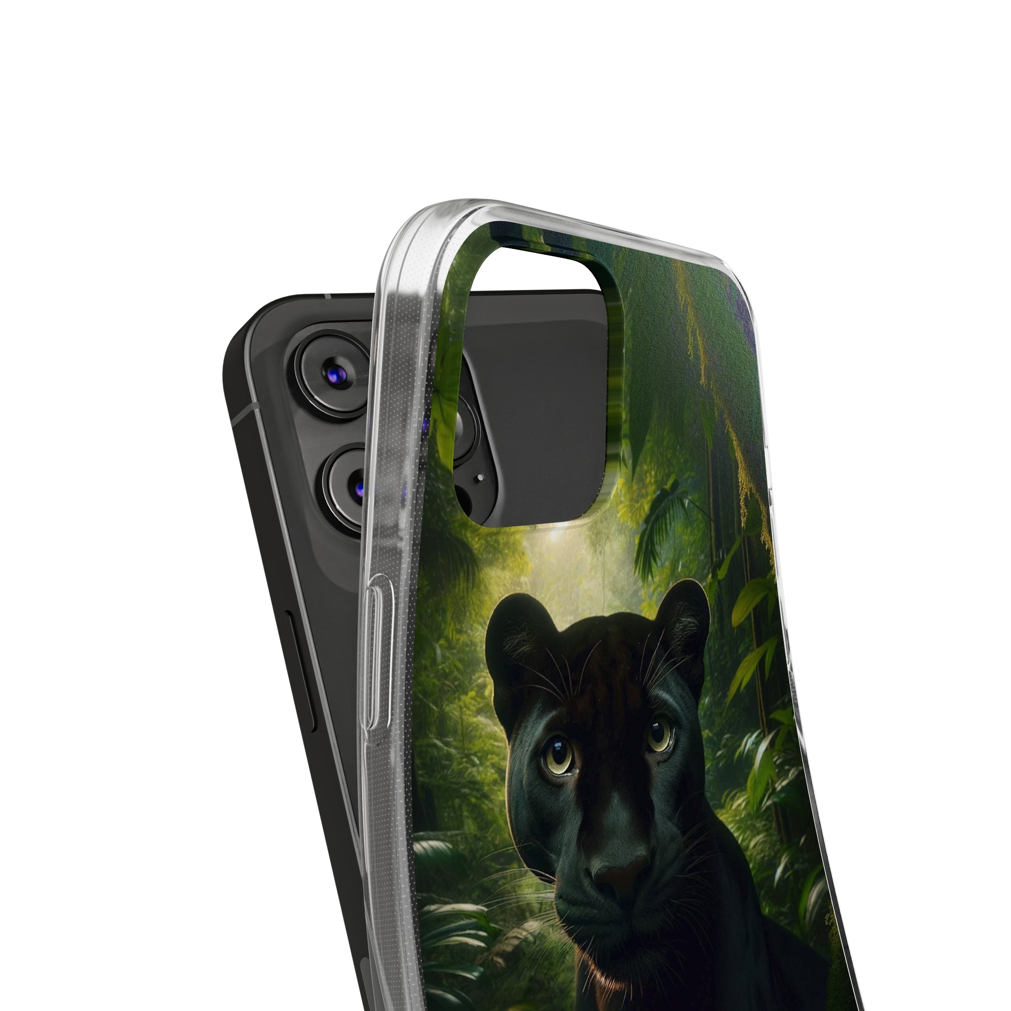 Curious Panther - Soft Phone Case