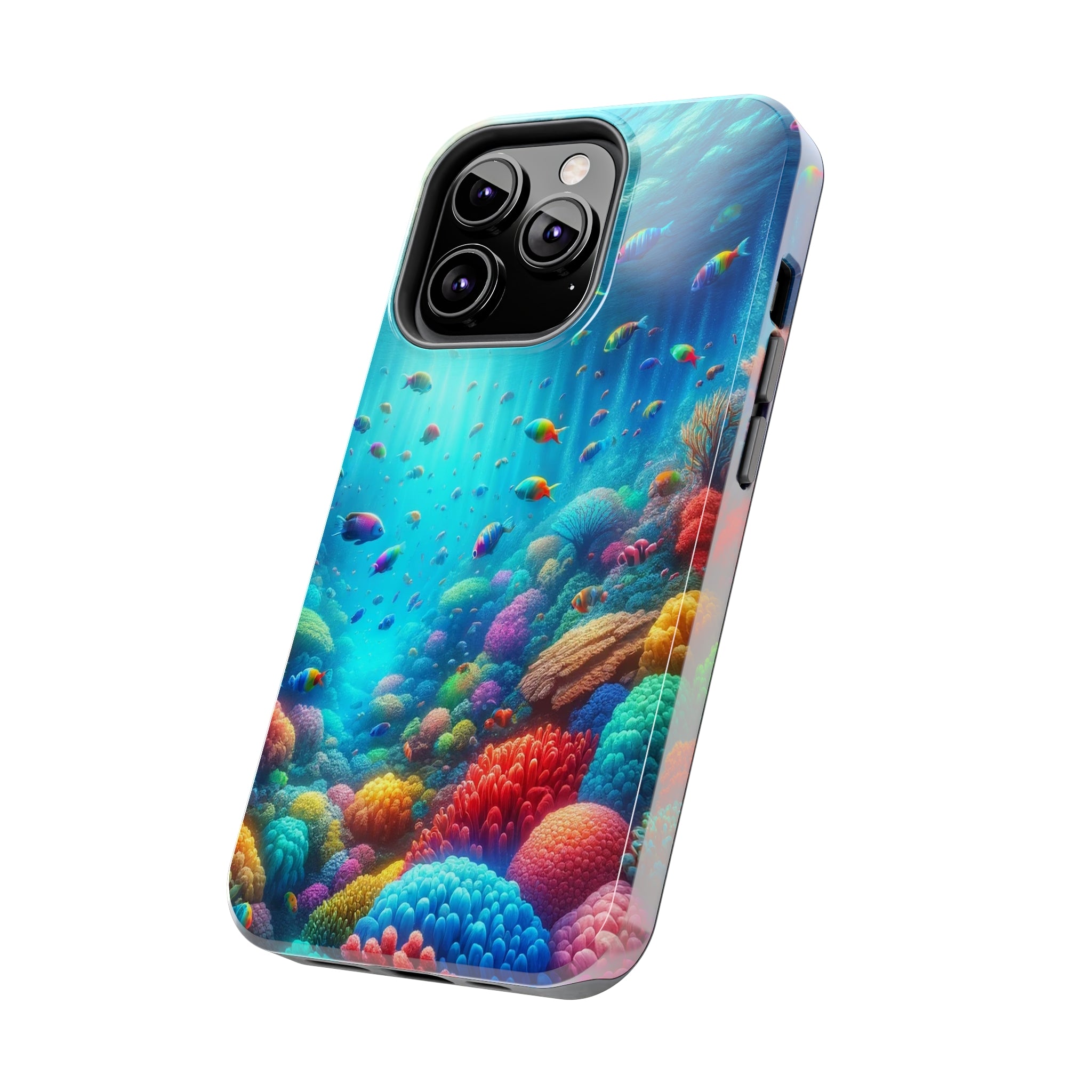 Coloured fish and coral reef - Tough Phone Case