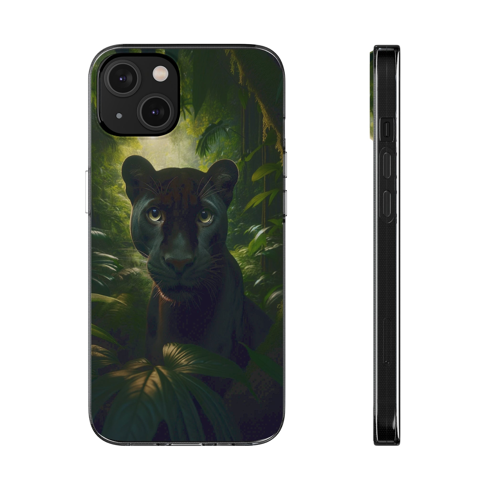 Curious Panther - Soft Phone Case