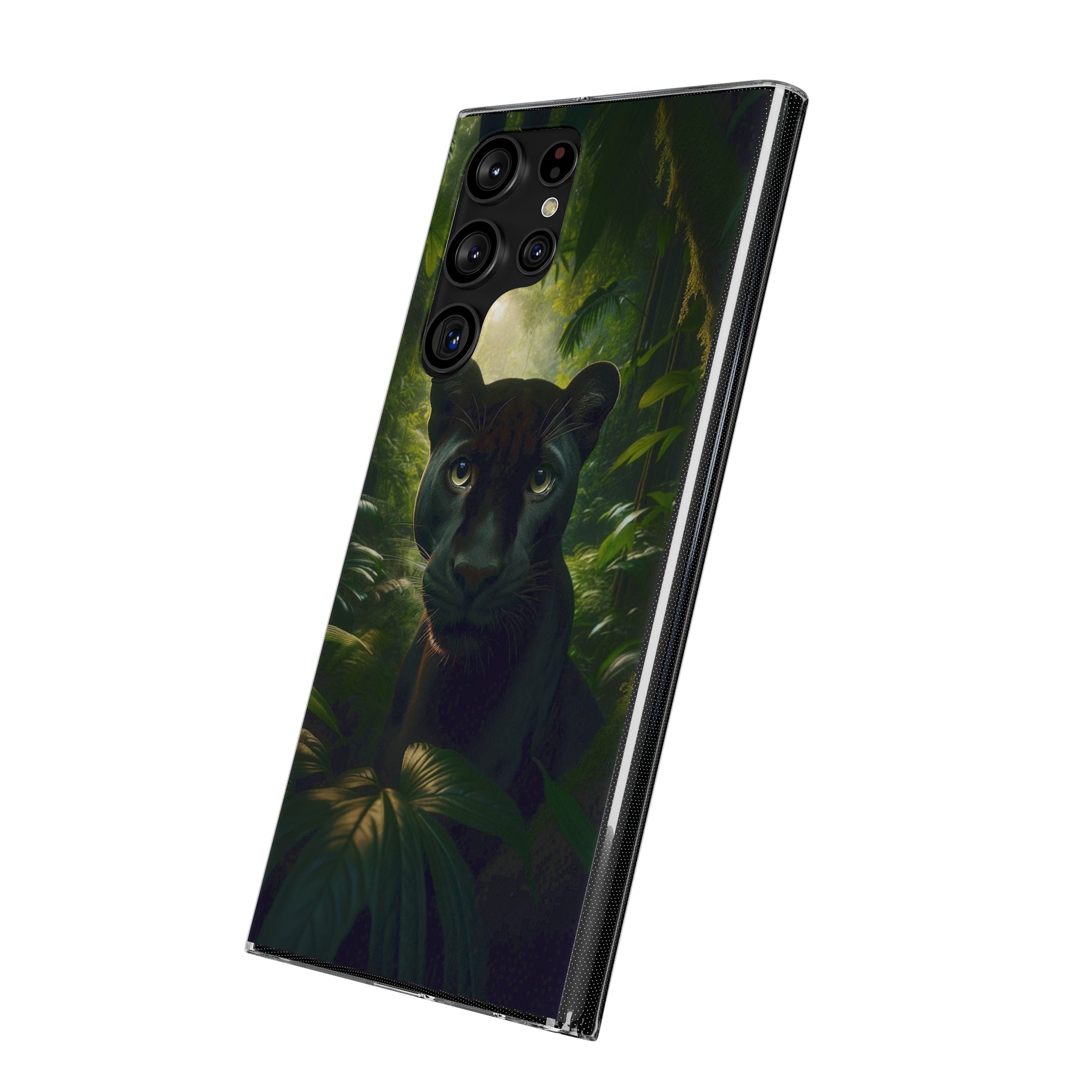 Curious Panther - Soft Phone Case