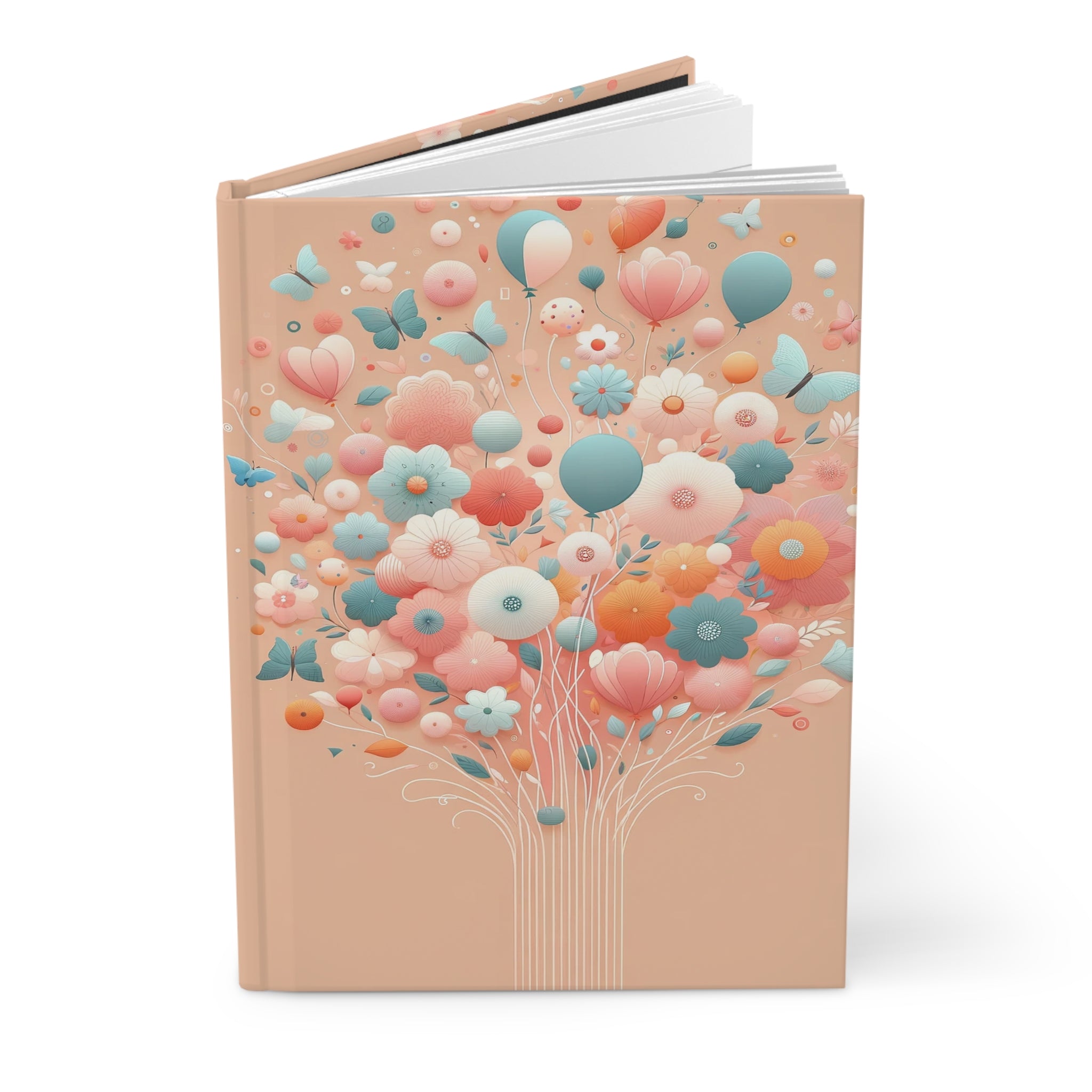 Balloons and butterflies 1 - Hardcover Notebook