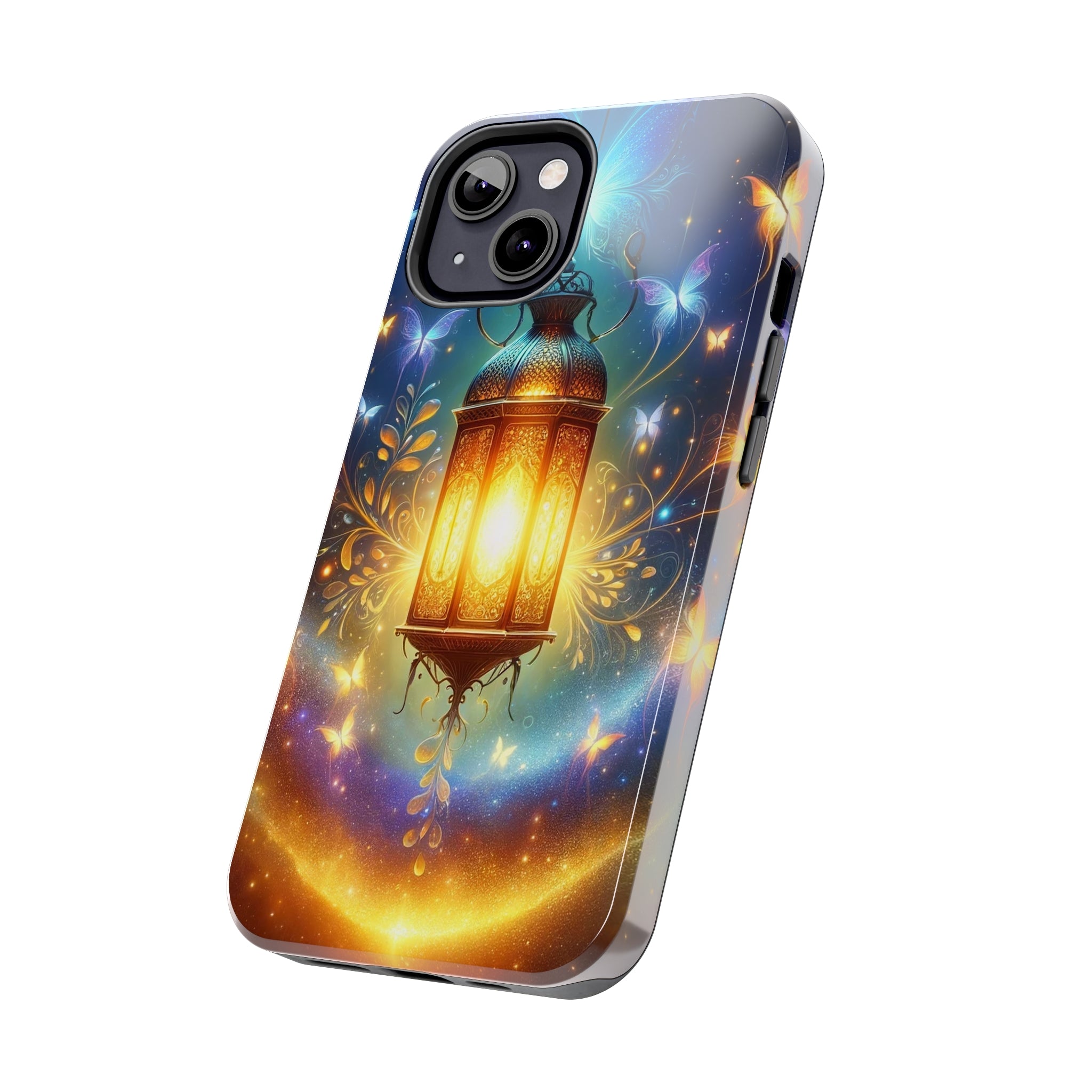 Butterflies around a lamp - Tough Phone Case