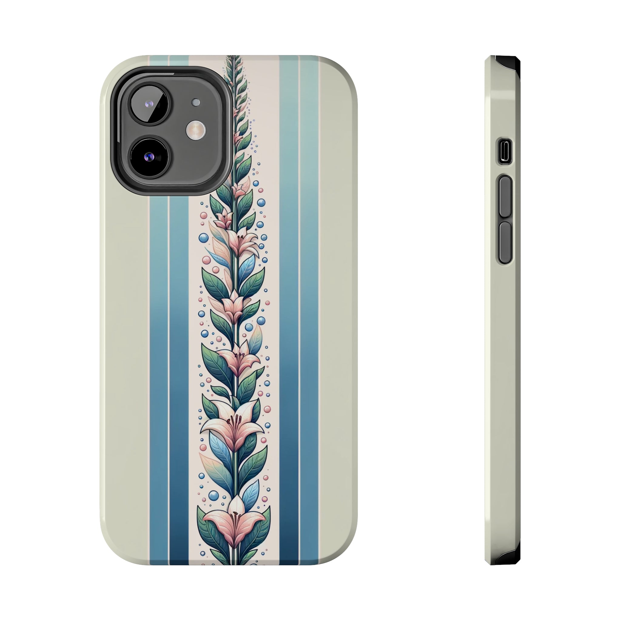 Lilies and leaves - Tough Phone Case