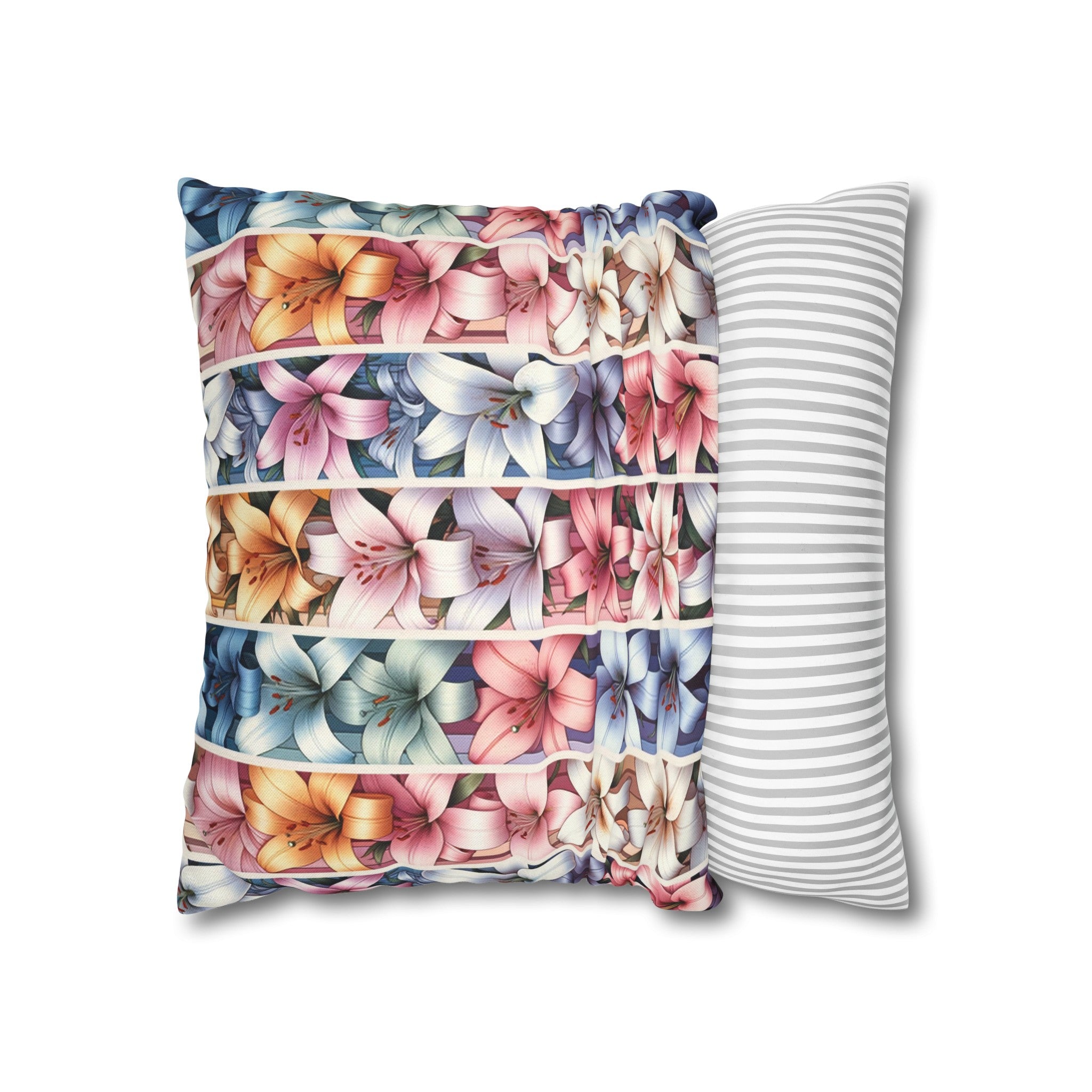 Lilies 5 - Polyester Square Pillowcase