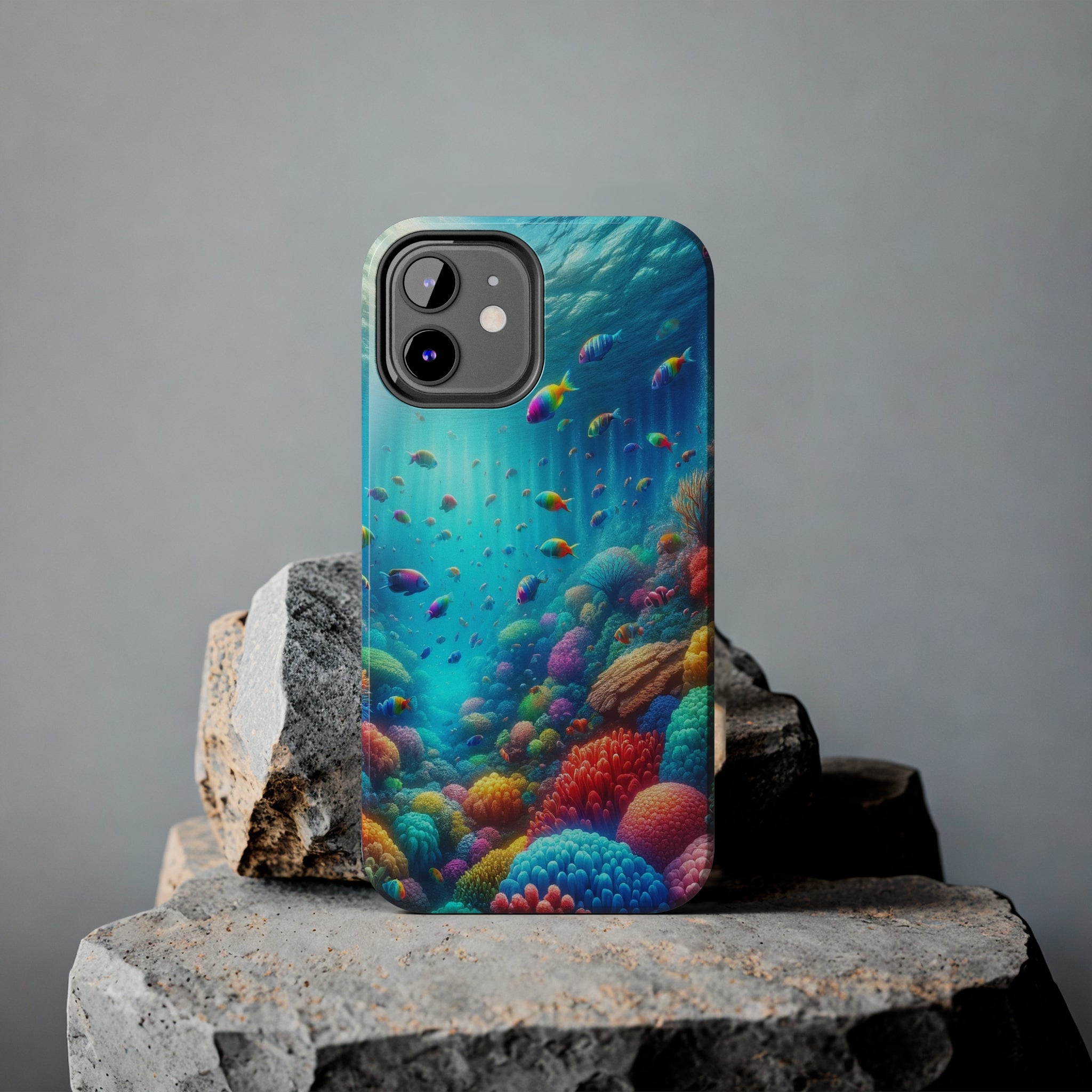 Coloured fish and coral reef - Tough Phone Case