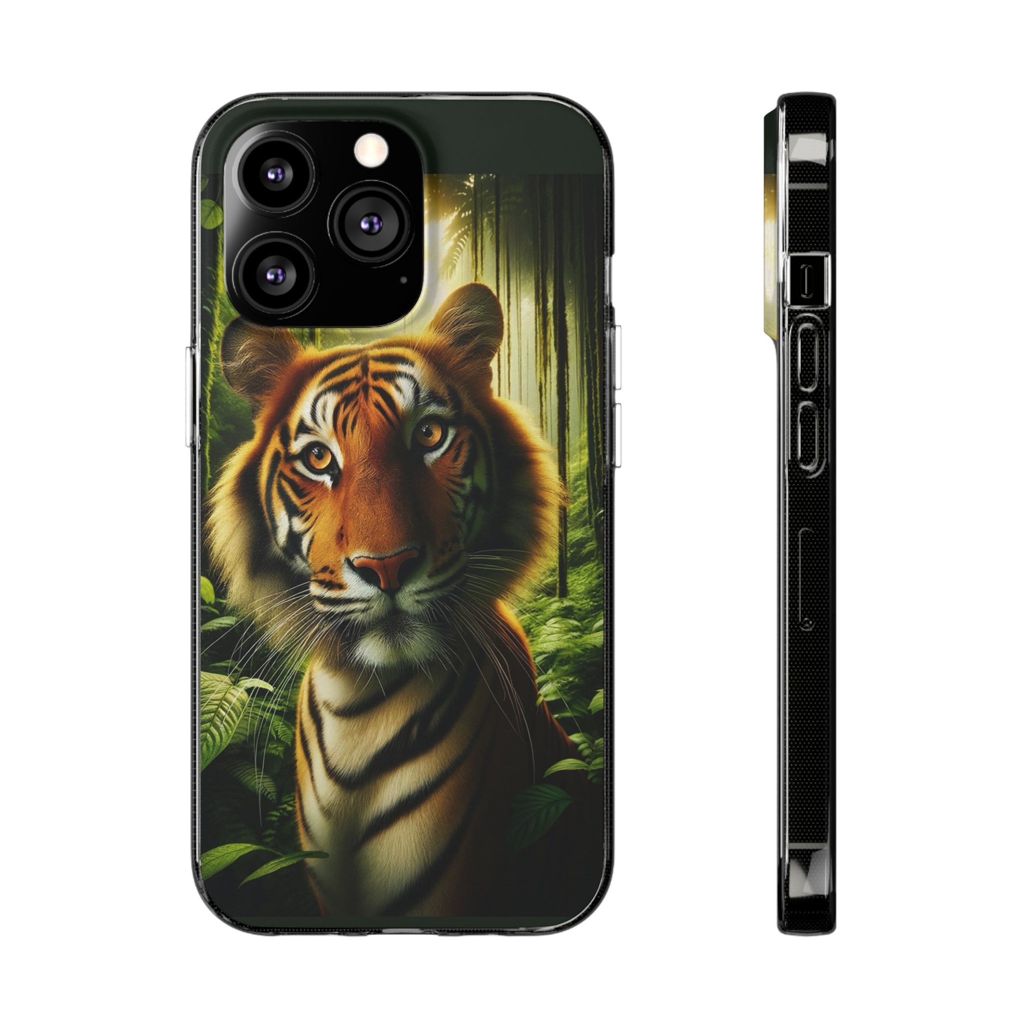 Curious Tiger - Soft Phone Cases