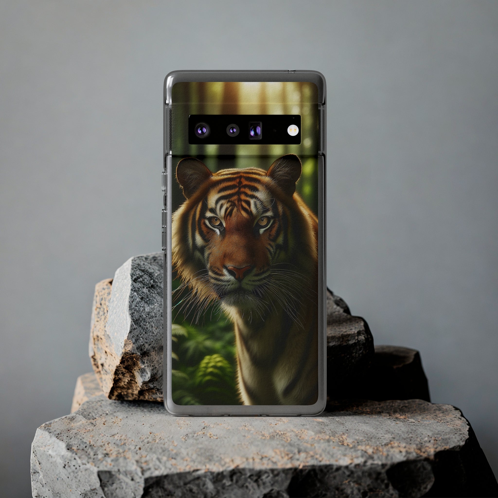 Curious Tiger - Soft Phone Case