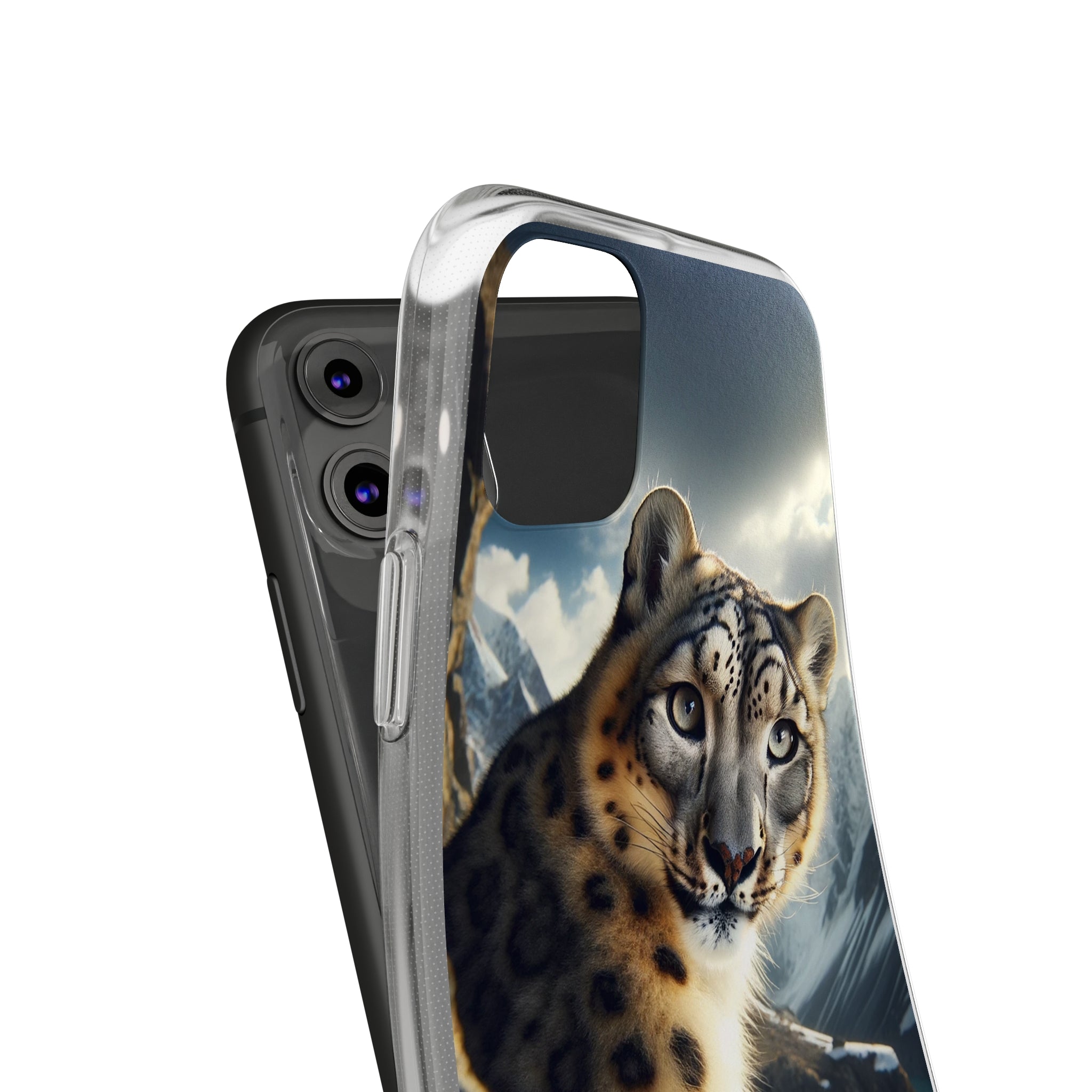 Snow Leopard - Soft Phone Case