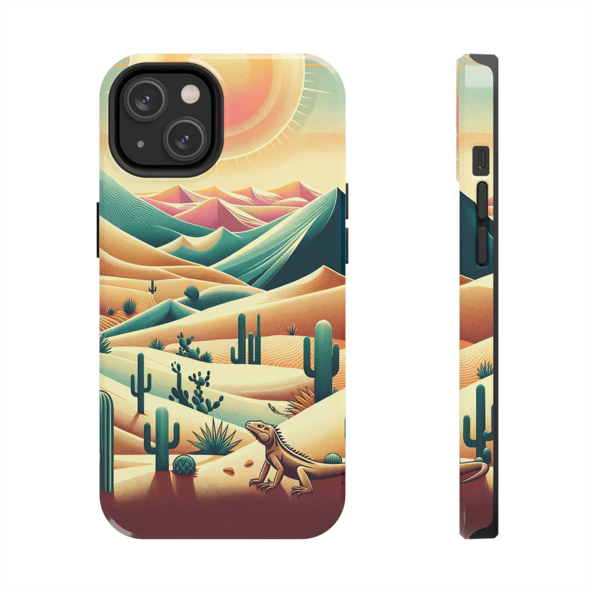 Iguana in the desert - Tough Phone Case