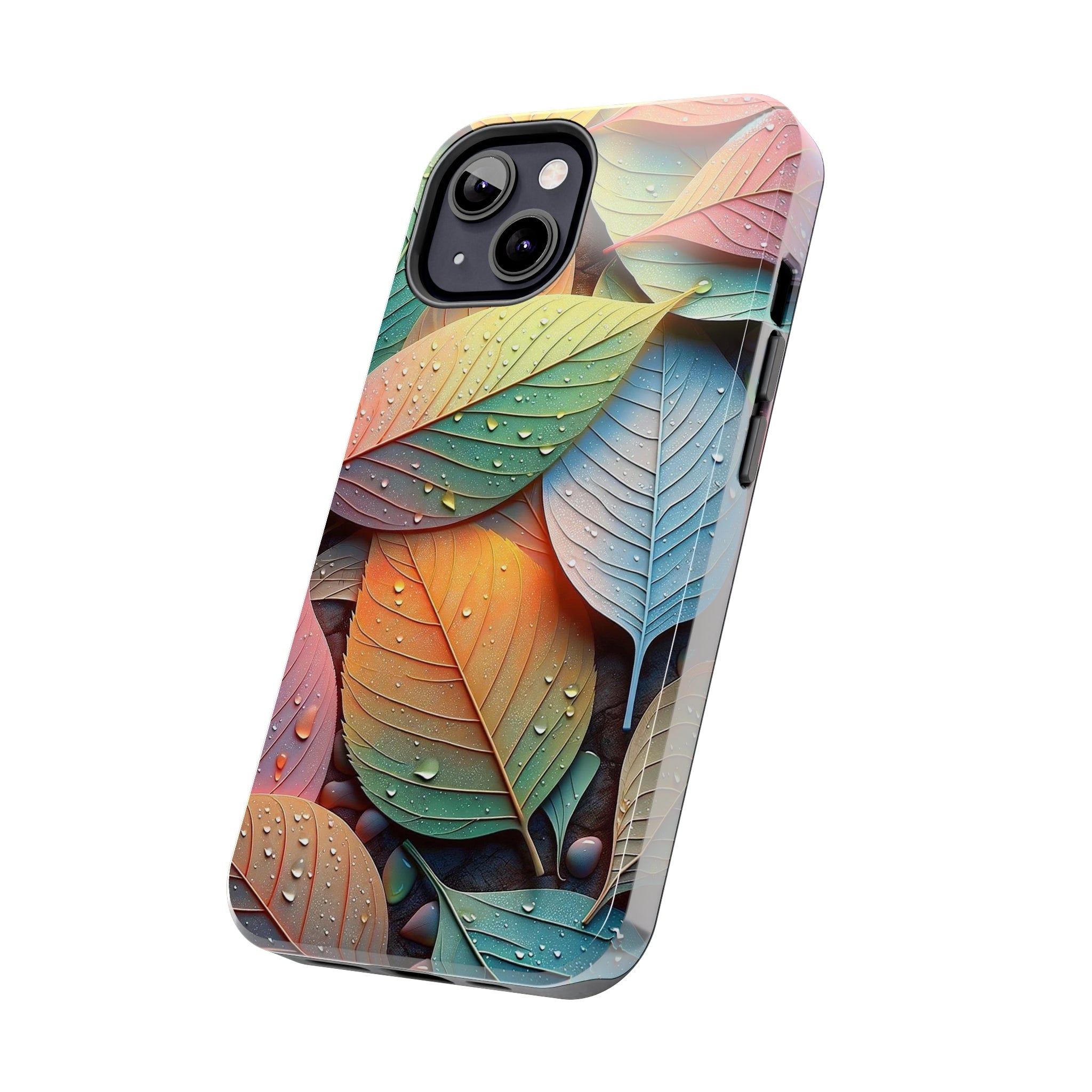 Pastel coloured leaves - Tough Phone Case