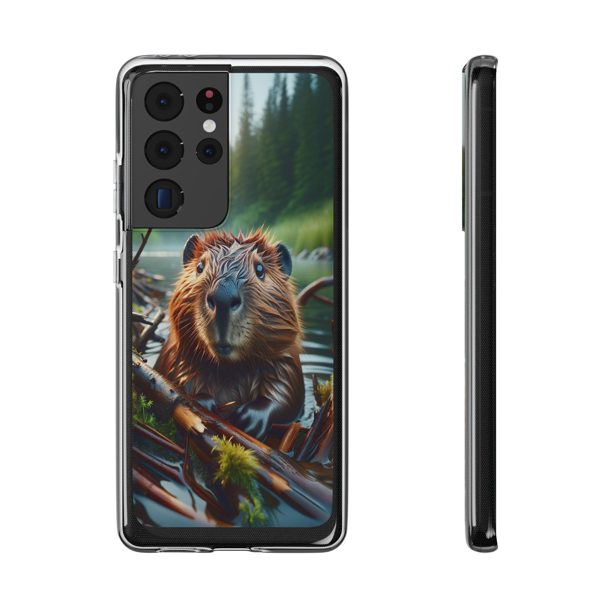 Curious Beaver - Soft Phone Case