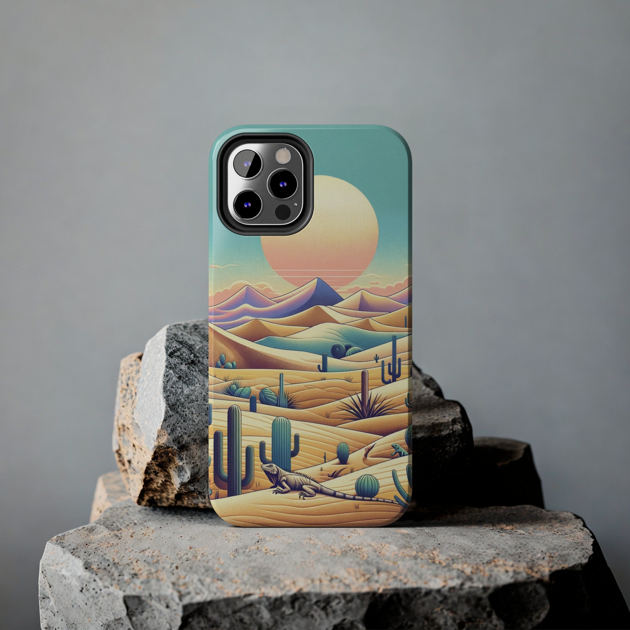 Iguana in the desert 2 - Tough Phone Case