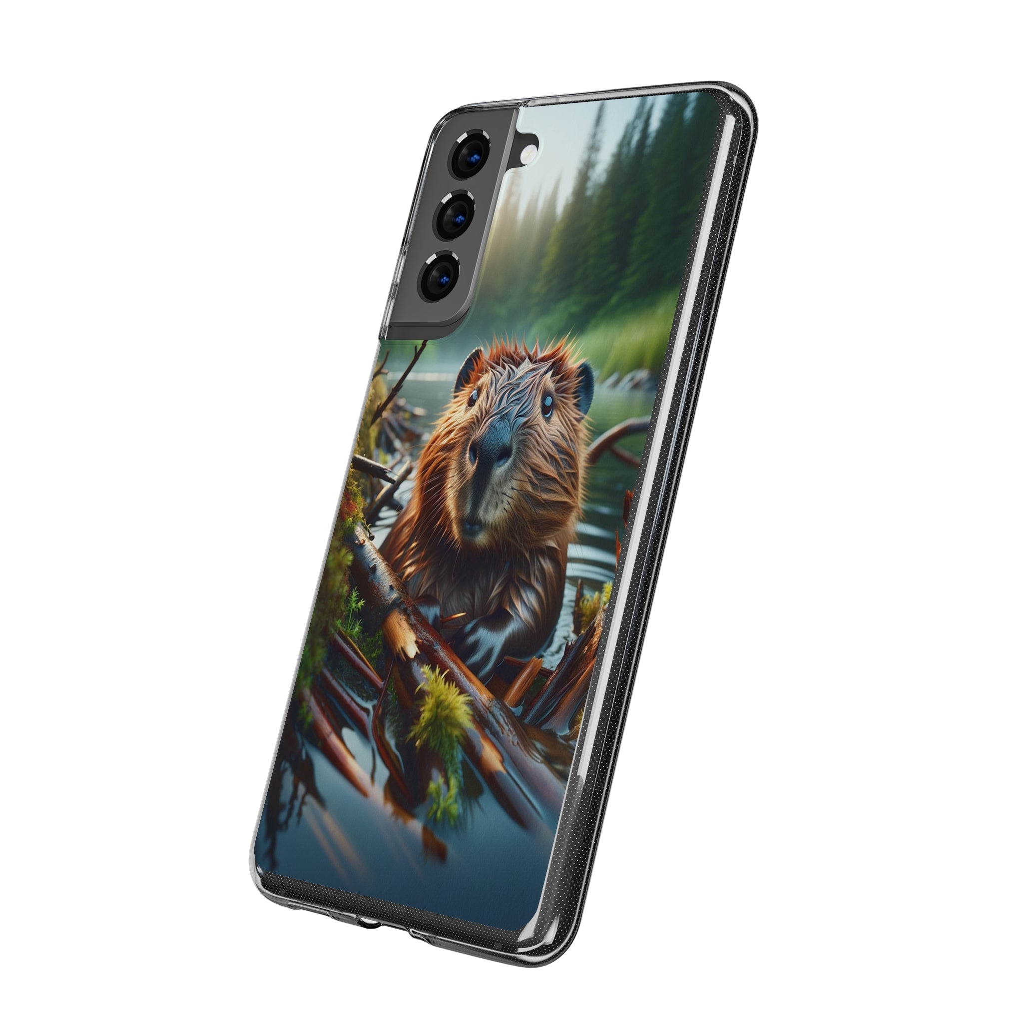 Curious Beaver - Soft Phone Case