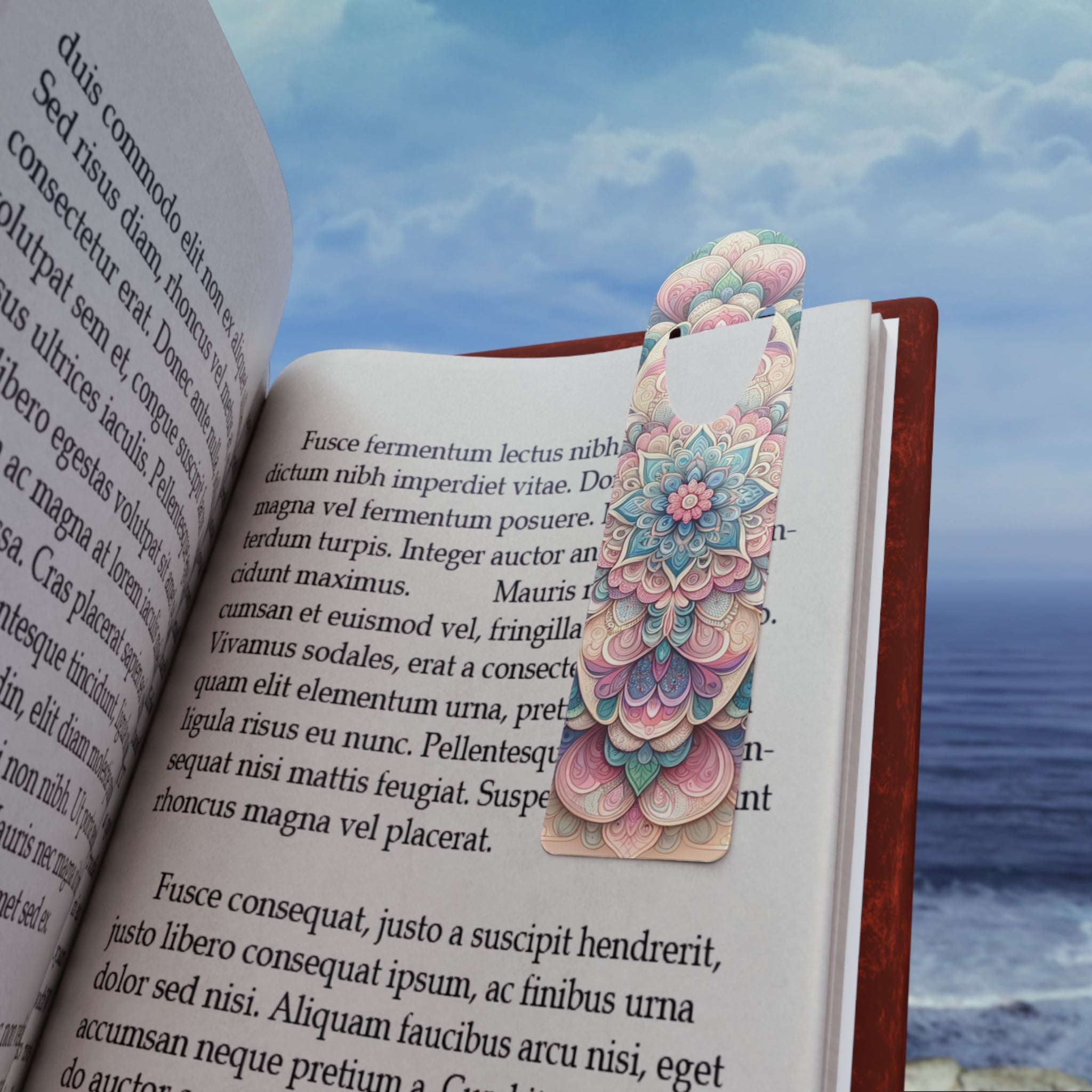 Pastel colour Flowers - Bookmark