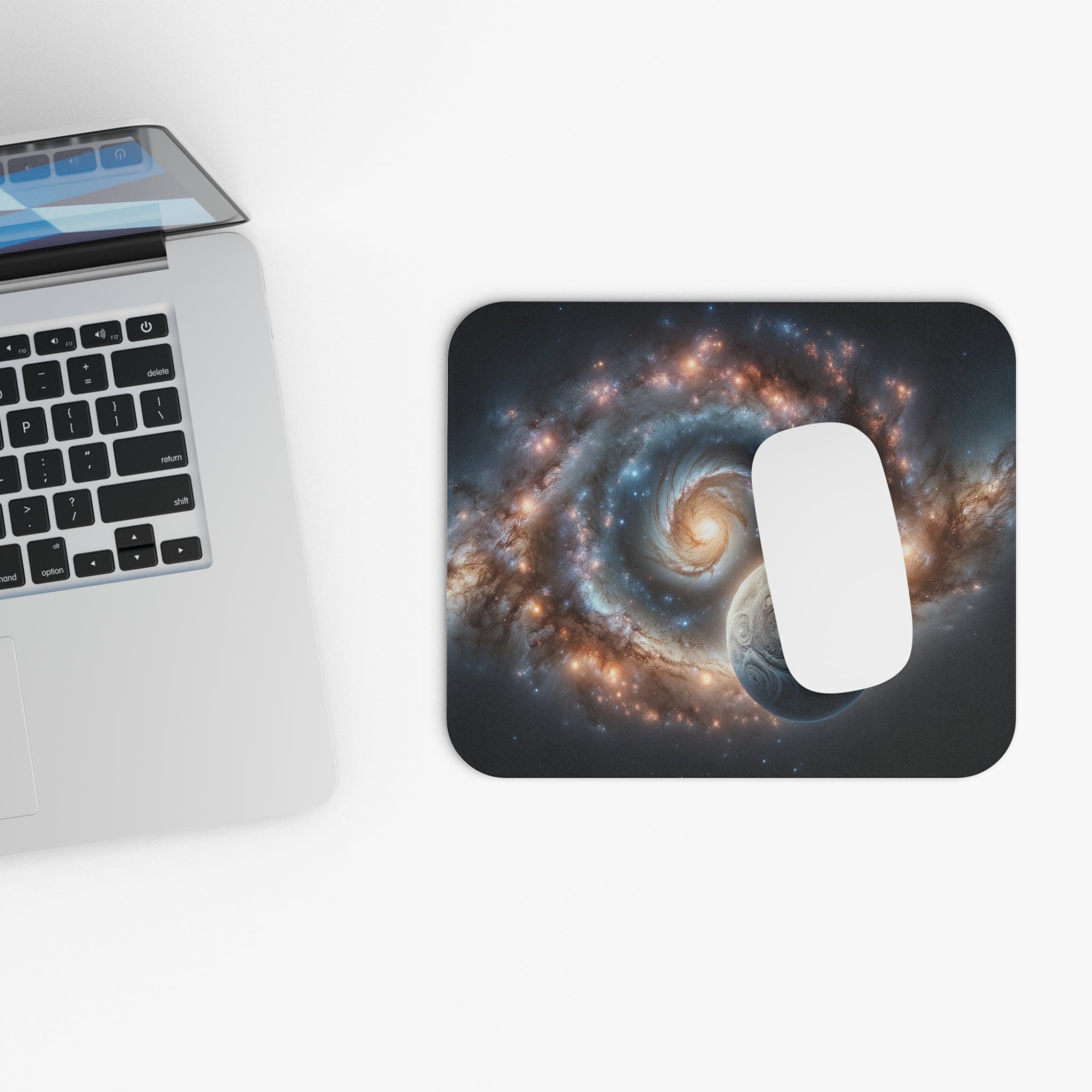 White planet - Mouse Pad (Rectangle)