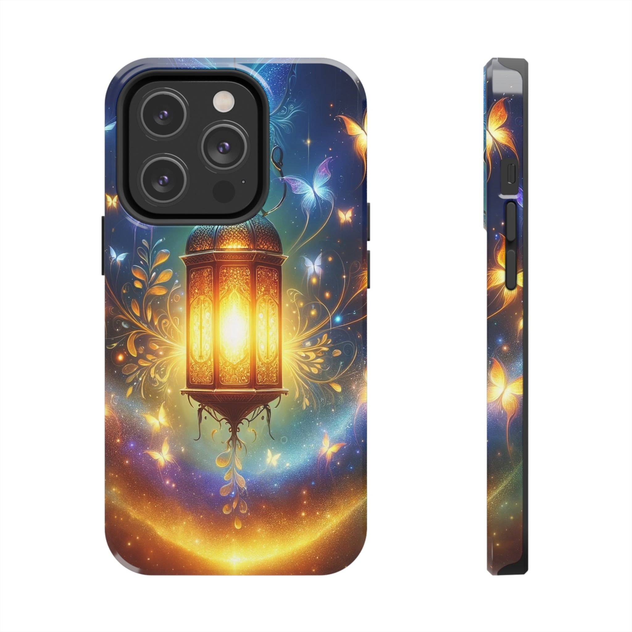 Butterflies around a lamp - Tough Phone Case