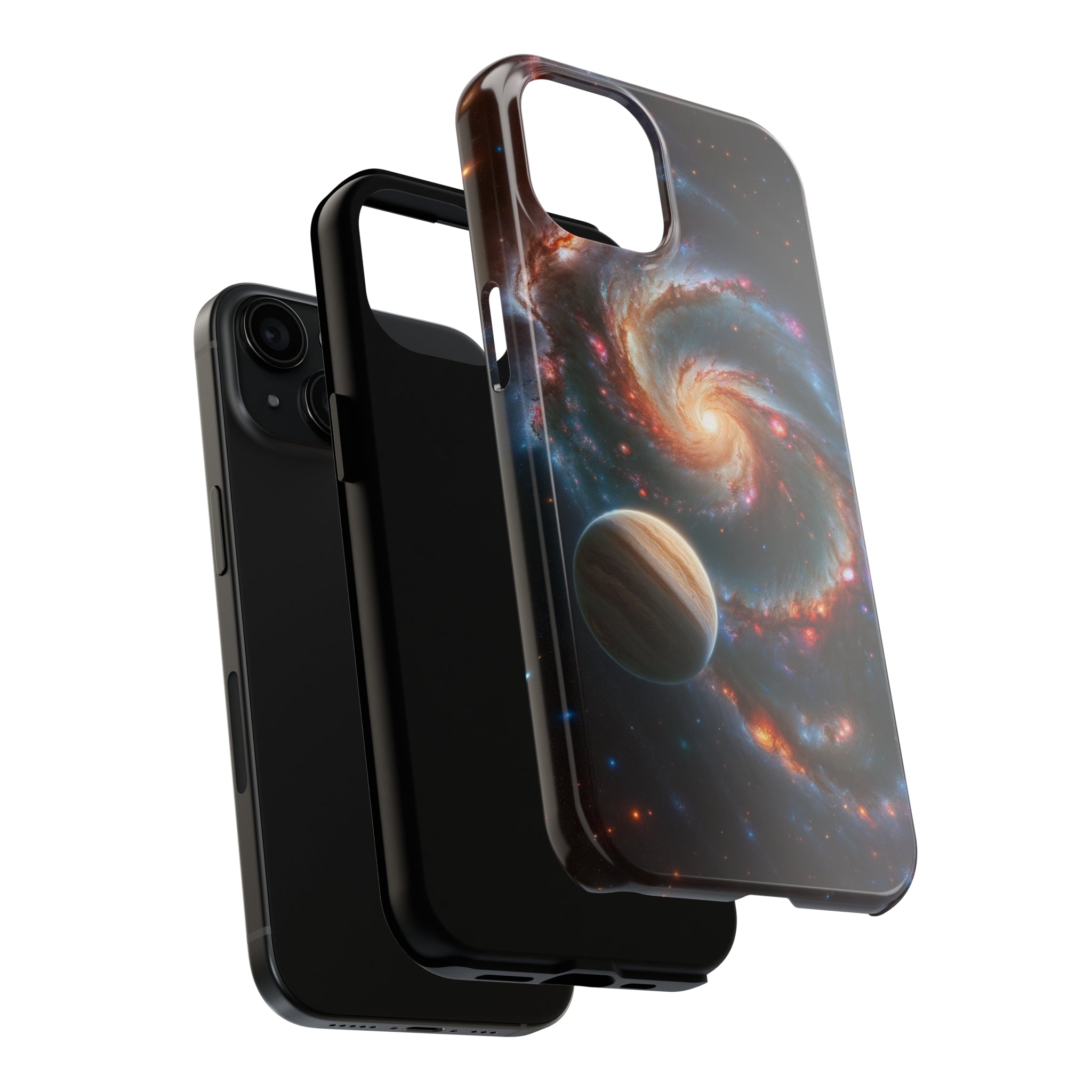 Yellow planet and wormhole - Tough Phone Case