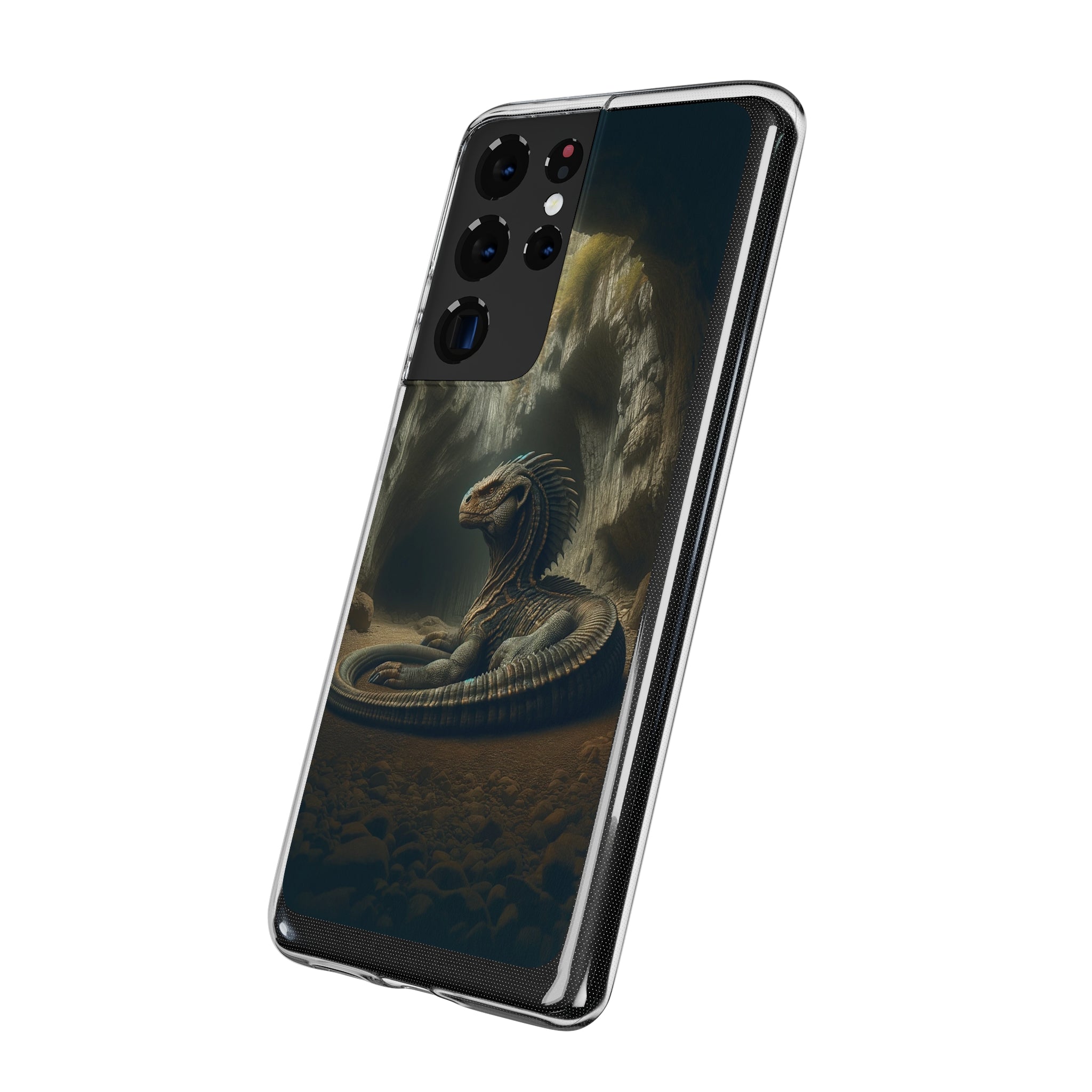 Basilisk in a cave - Soft Phone Case