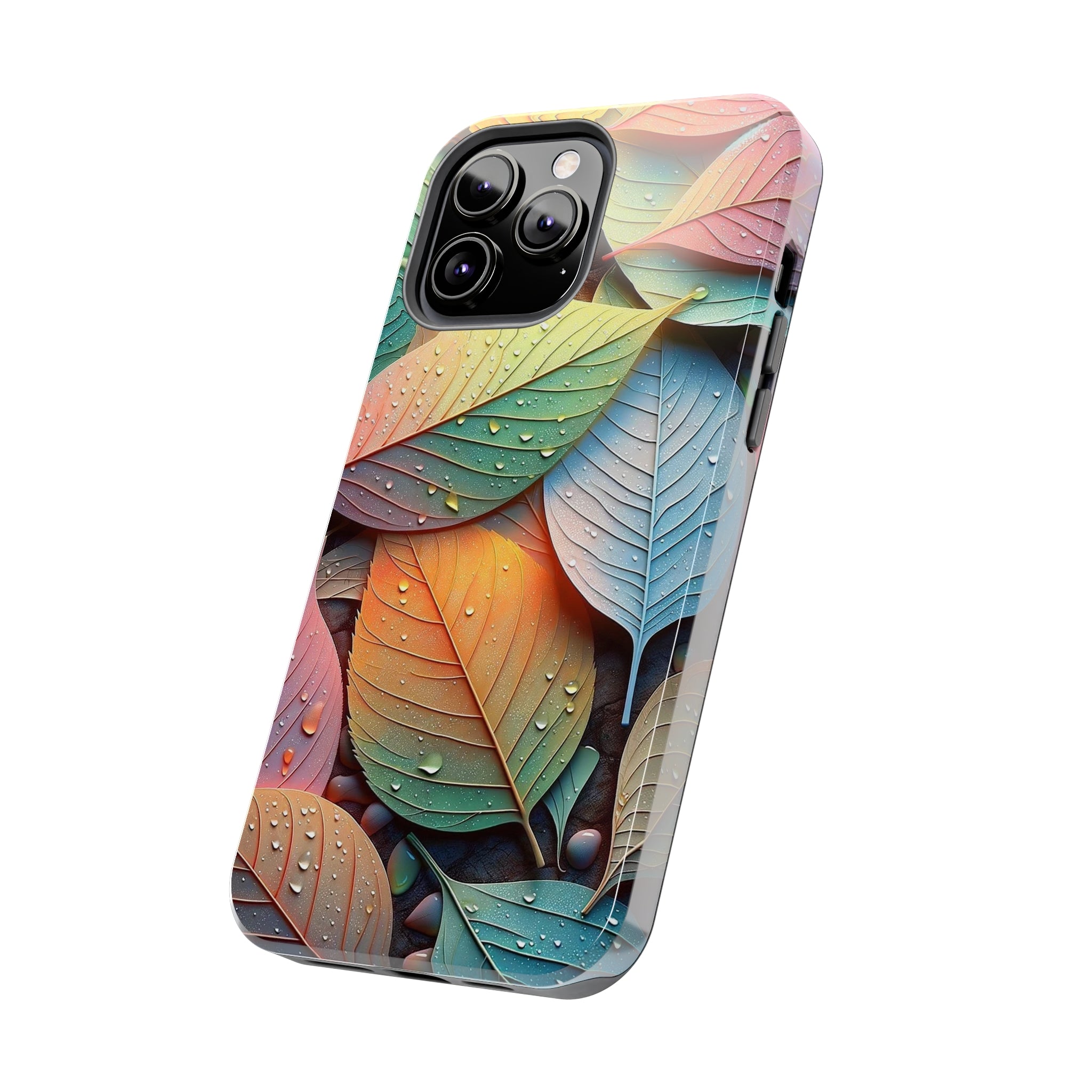 Pastel coloured leaves - Tough Phone Case