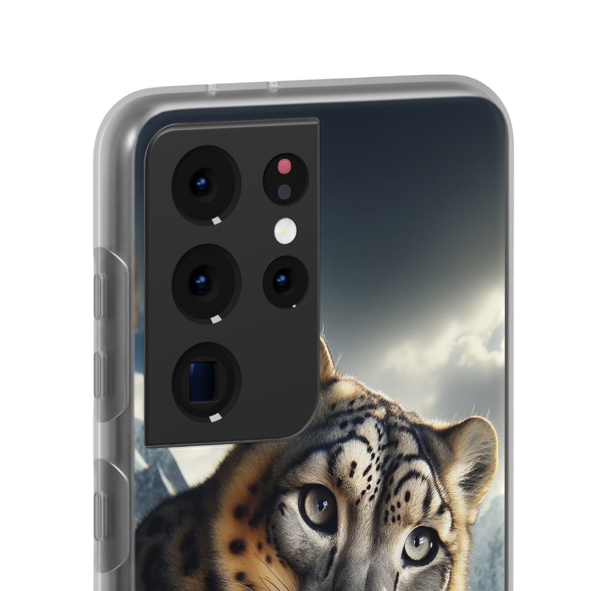 Curious Snow leopard - Flexi Case (Samsung only)