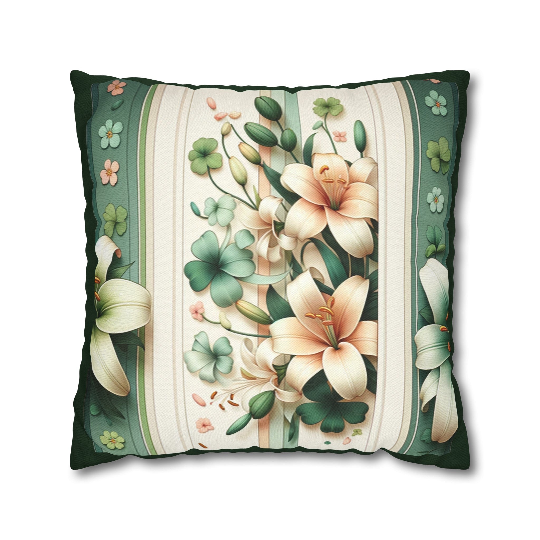 Lilies 2 - Polyester Square Pillowcase