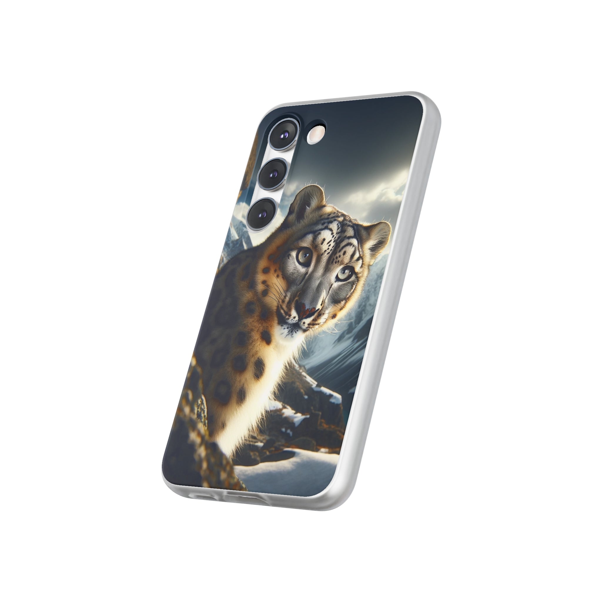 Curious Snow leopard - Flexi Case (Samsung only)